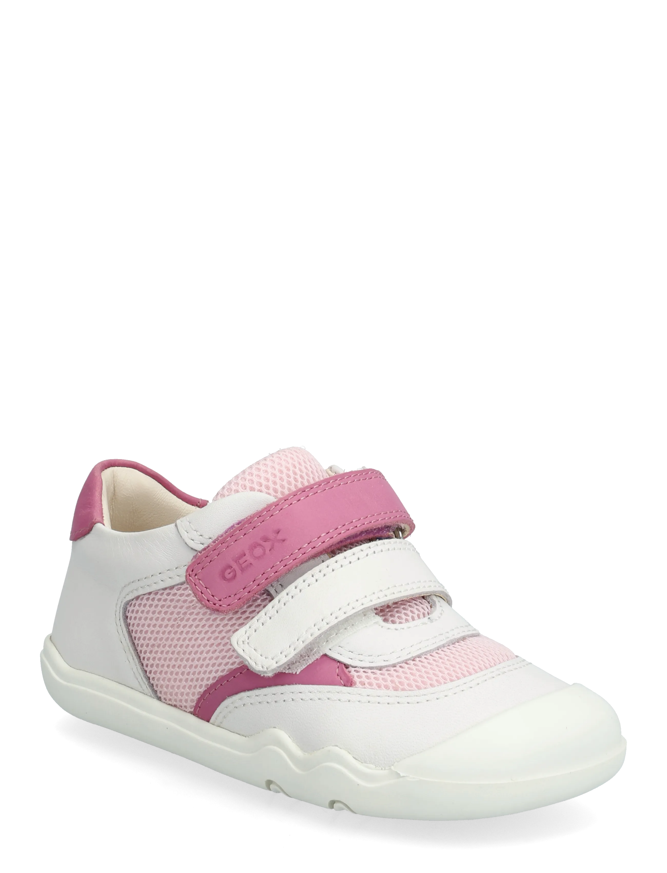 GEOX B STEPPIEUP GIRL A - Lastele, kes veel ei käi - WHITE/PINK / pink/rose