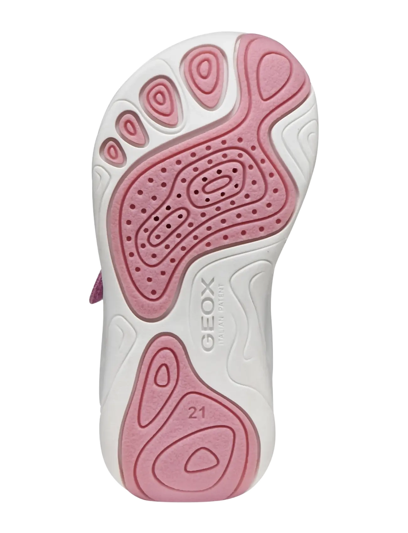 GEOX - B FOOT-RUN GIRL A - niedriger schnitt - dark pink/white - 4