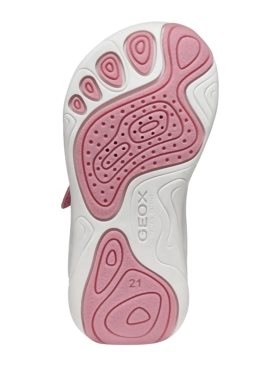 GEOX - B FOOT-RUN GIRL A - niedriger schnitt - dark pink/white - 4