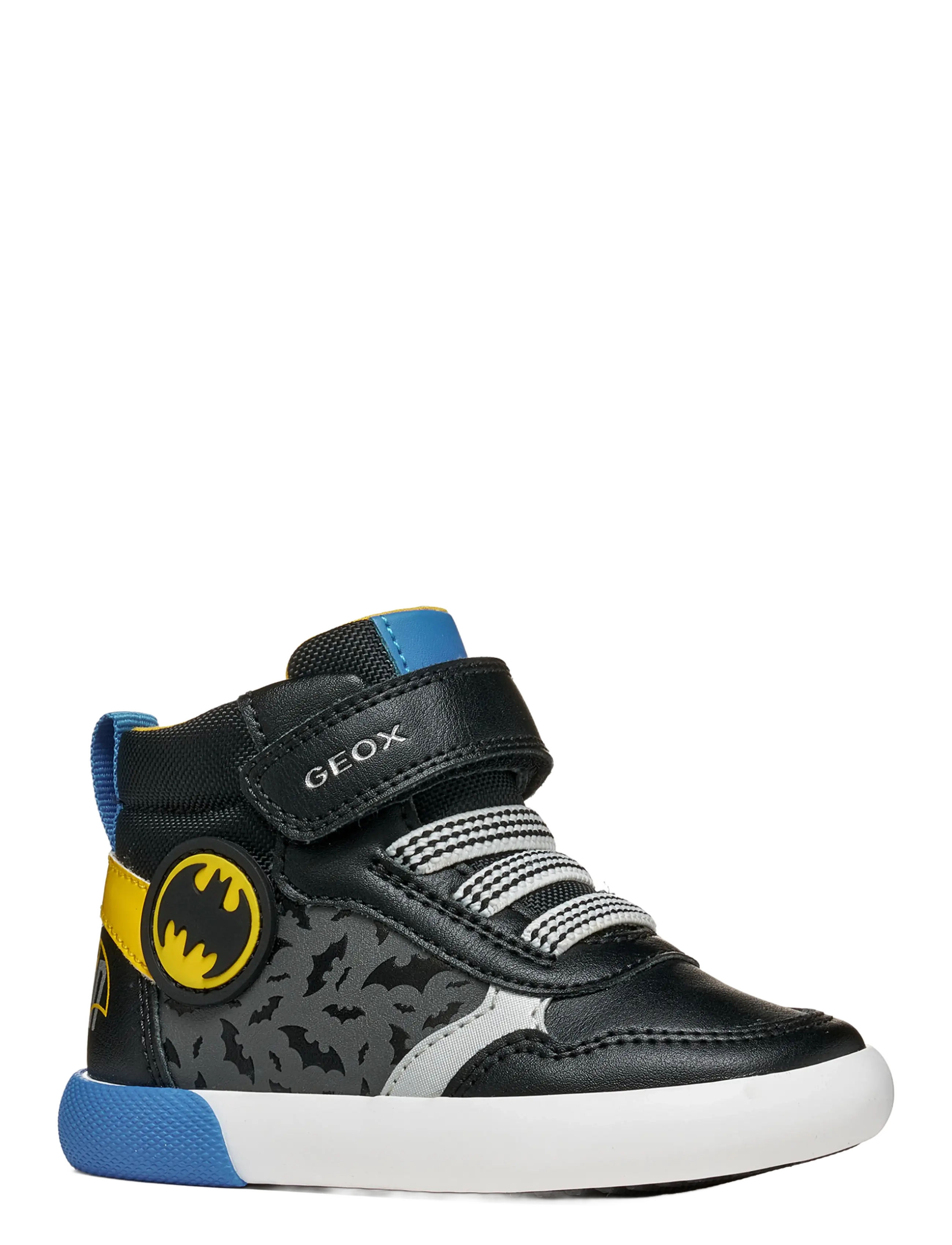 GEOX B GISLI BOY A - Jalanõud - BLACK/YELLOW / black