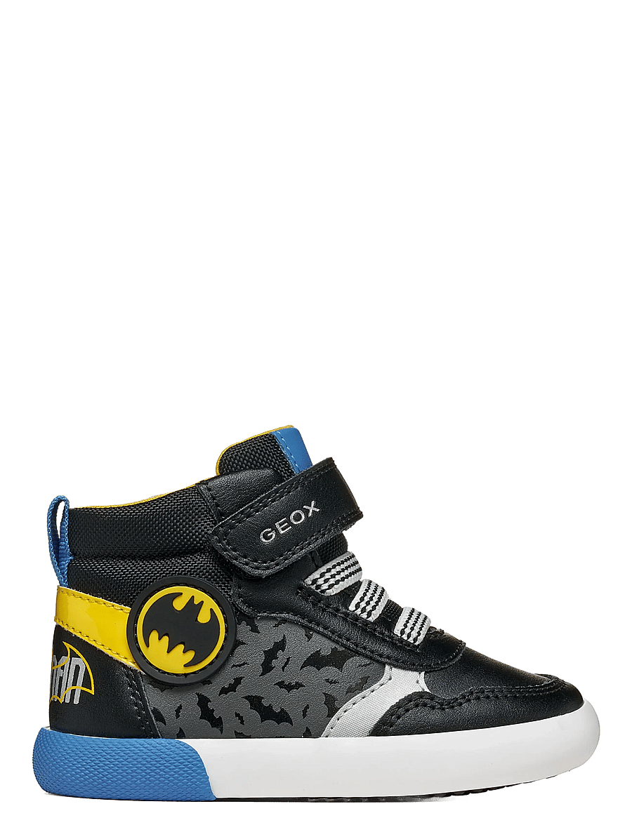 GEOX - B GISLI BOY A - hoher schnitt - black/yellow - 1
