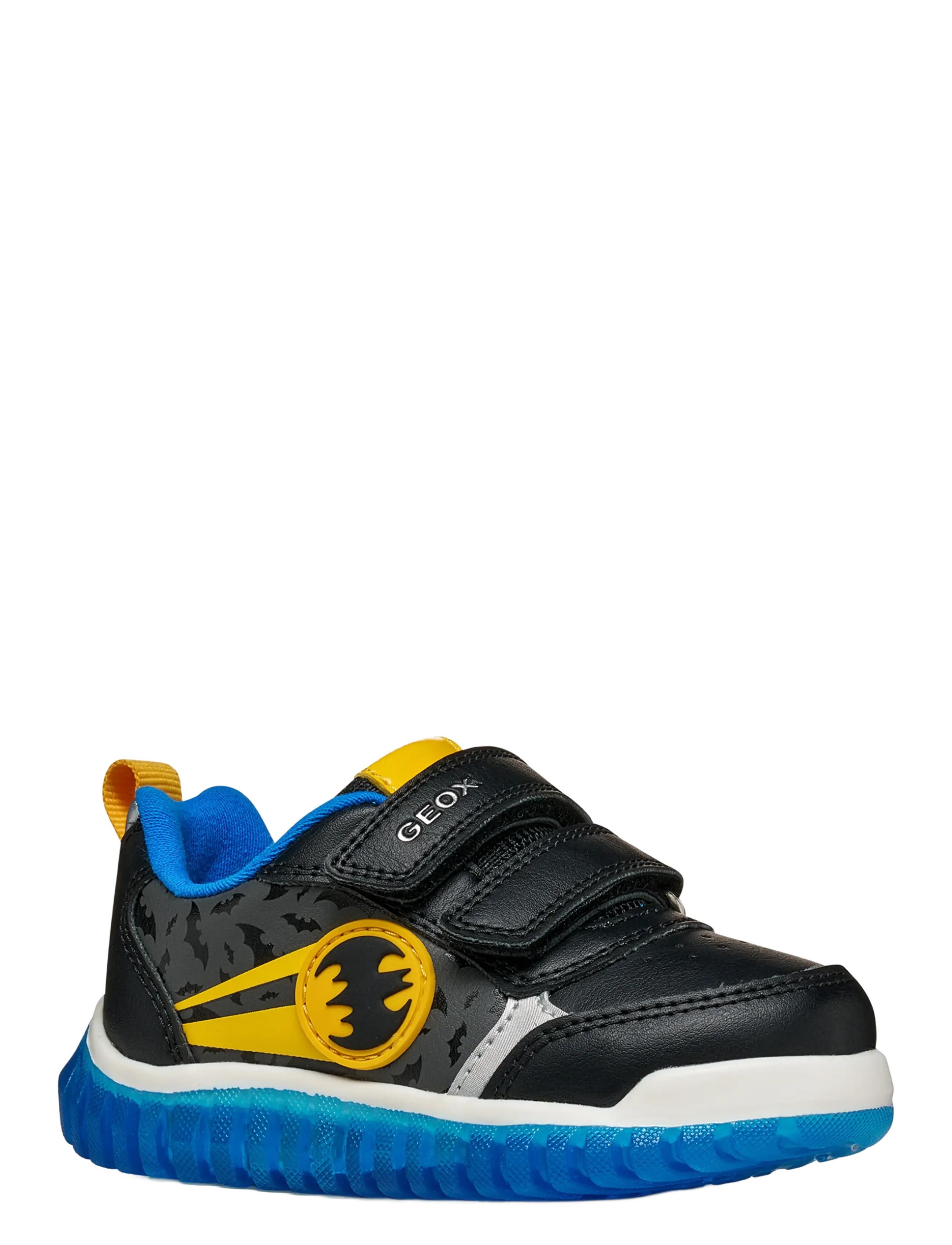 GEOX B LIGHTYLOO BOY A - Tagasi kooli - BLACK/YELLOW / black