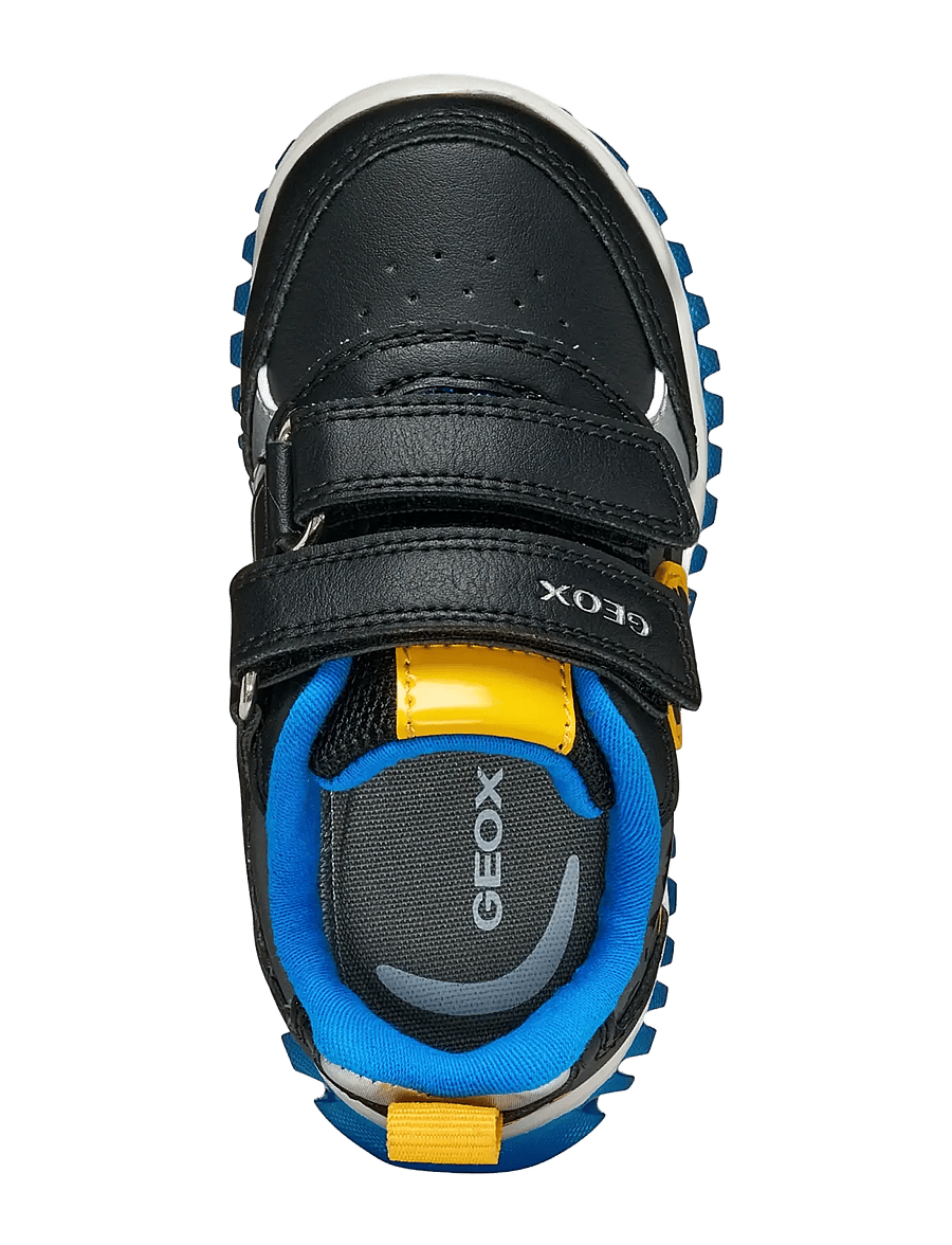 GEOX - B LIGHTYLOO BOY A - kõrge säärega tossud - black/yellow - 3