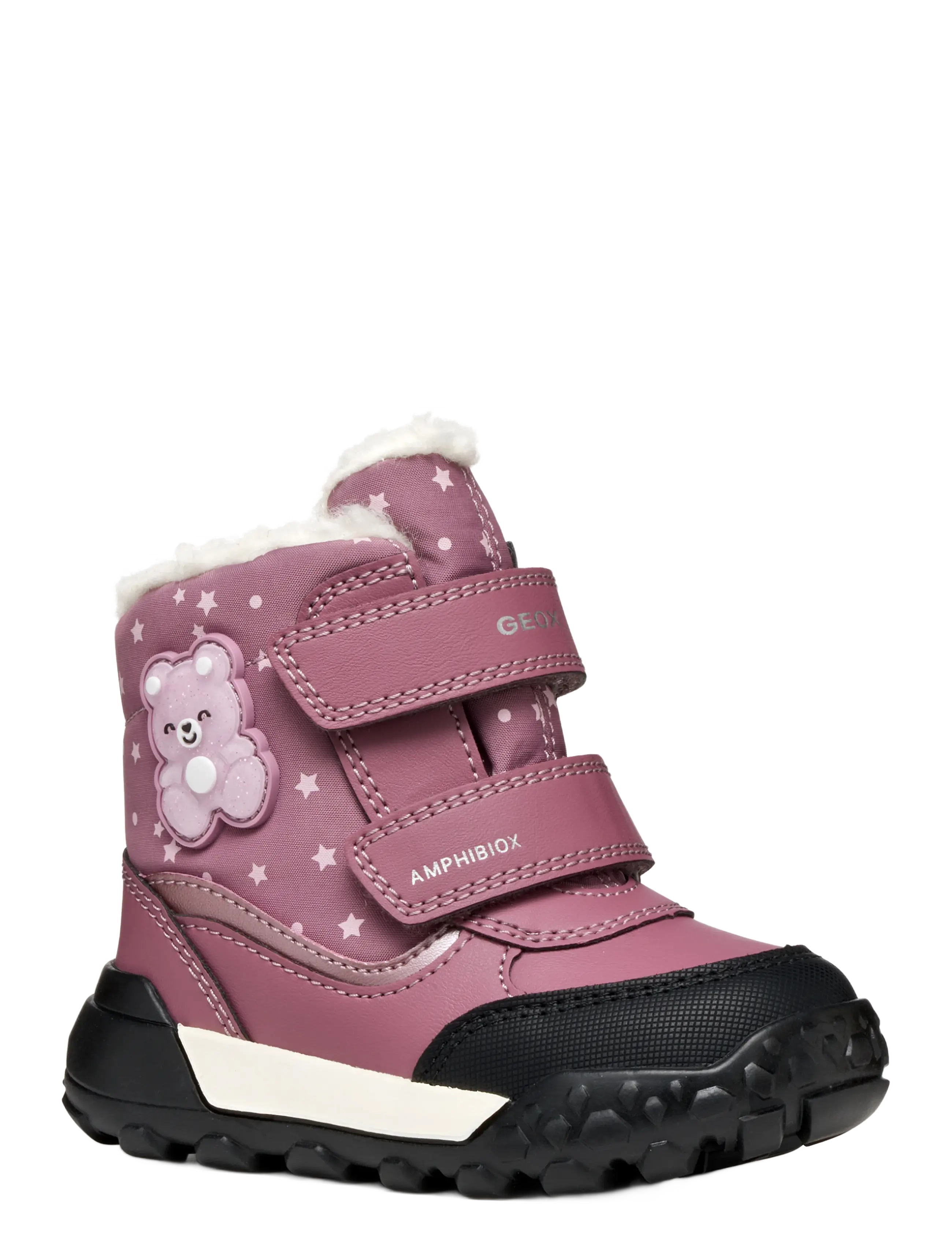 GEOX B TREKKYUP GIRL B AB - Wool - DARK ROSE / pink/rose