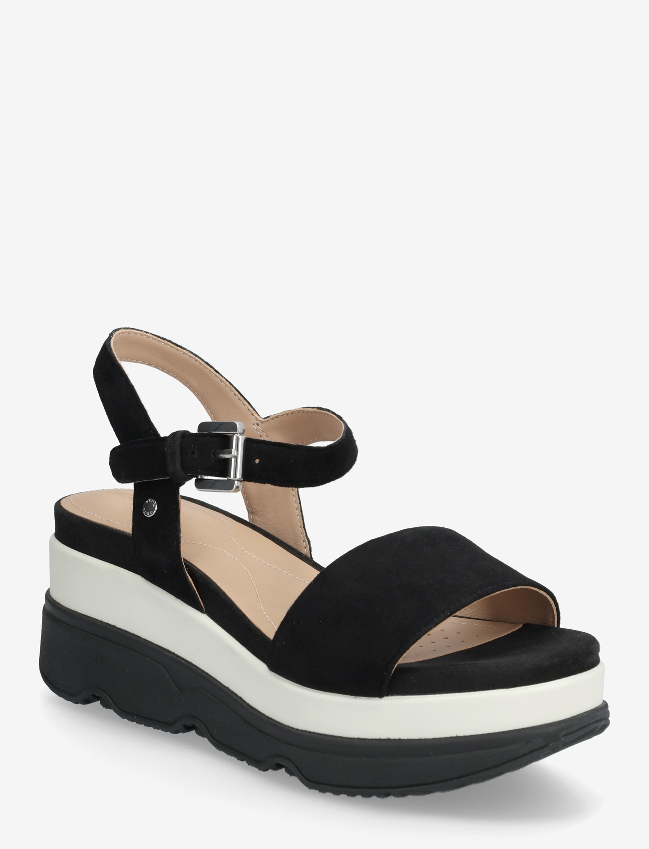 GEOX - D GARDENIA C - platformsandaler - black - 0