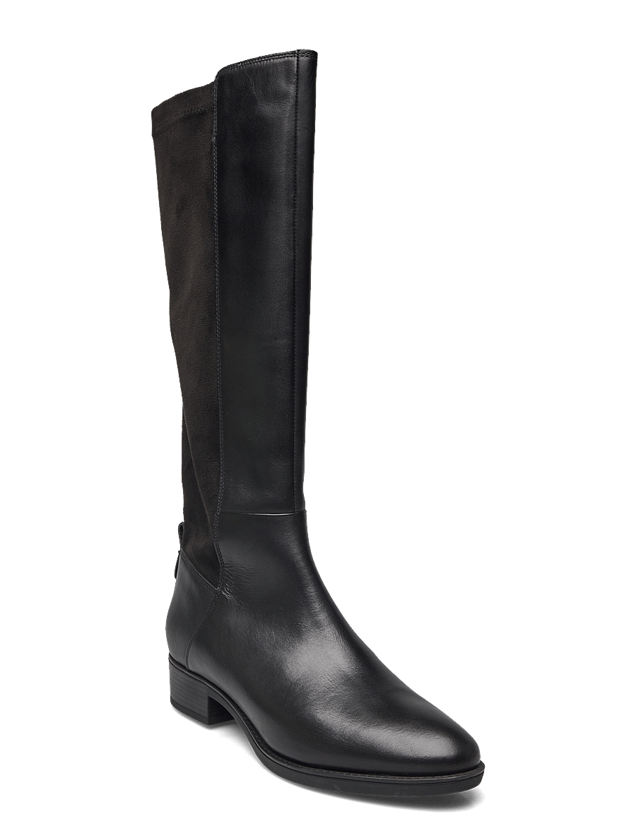 GEOX - D FELICITY D - kniehohe stiefel - blk oxford - 0