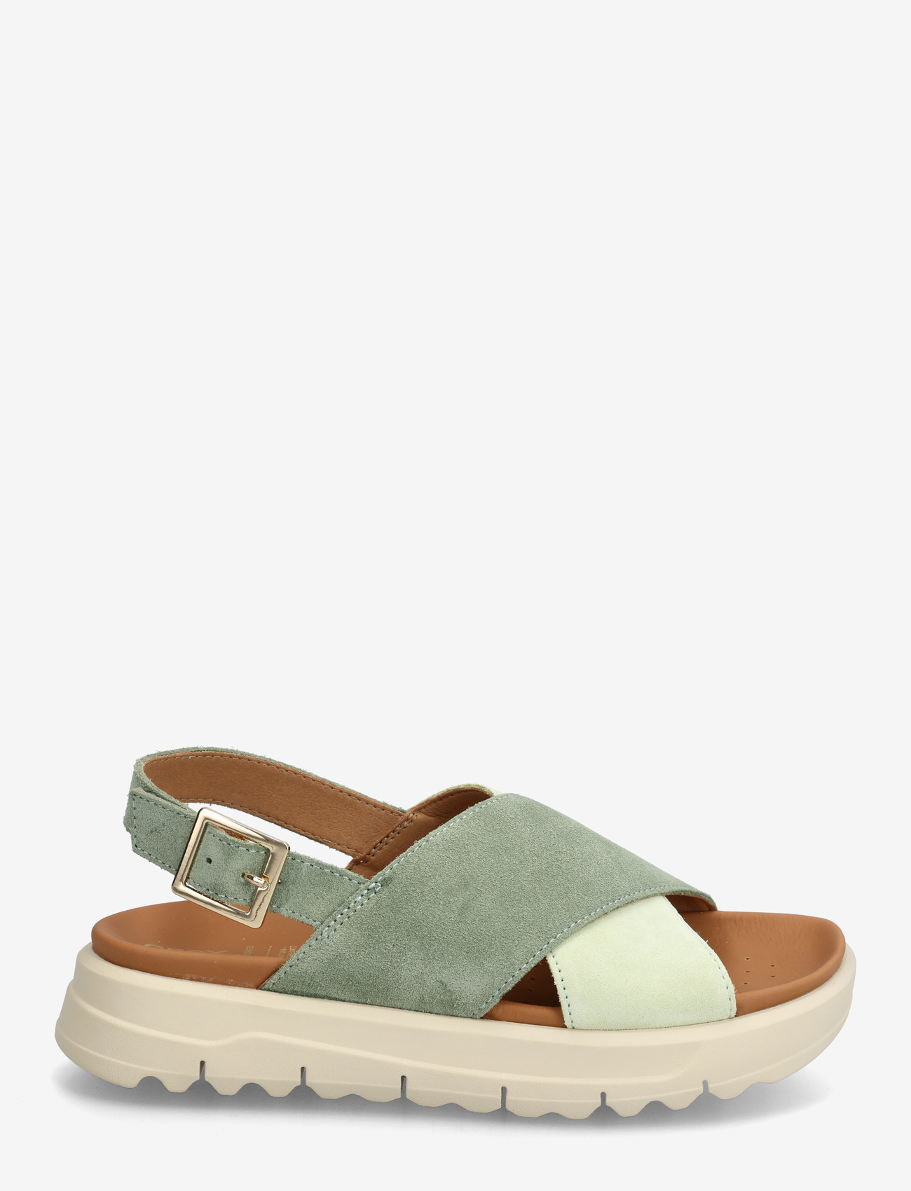GEOX - D XAND 2.1S E - platform sandals - olive/lt green - 2