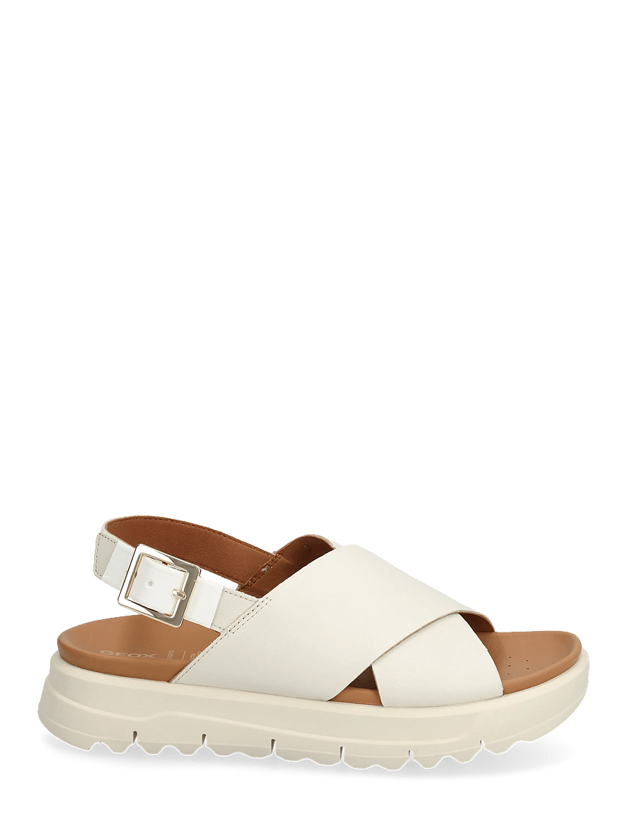 GEOX - D XAND 2.1S E - flade sandaler - off white - 1