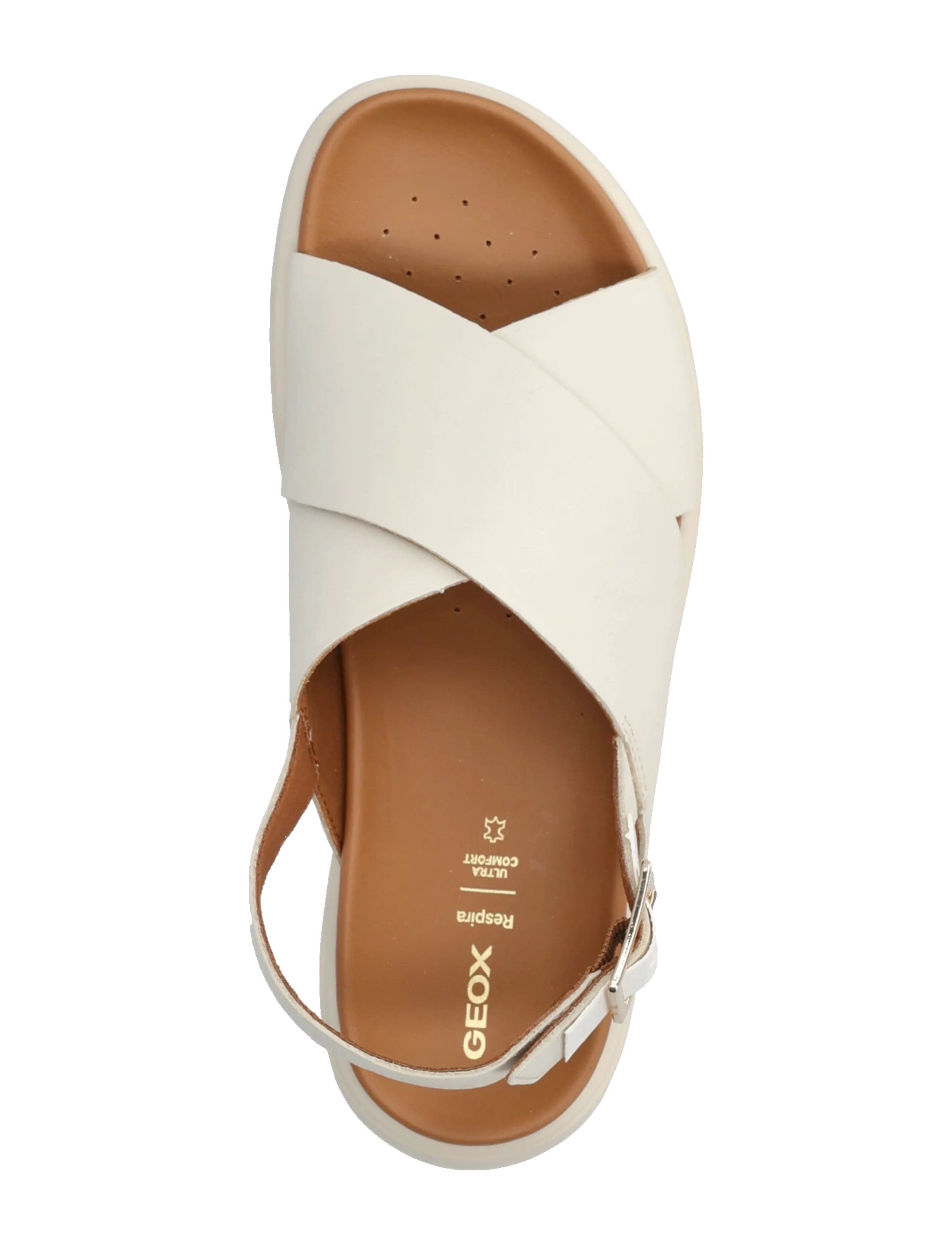 GEOX - D XAND 2.1S E - flate sandaler - off white - 3