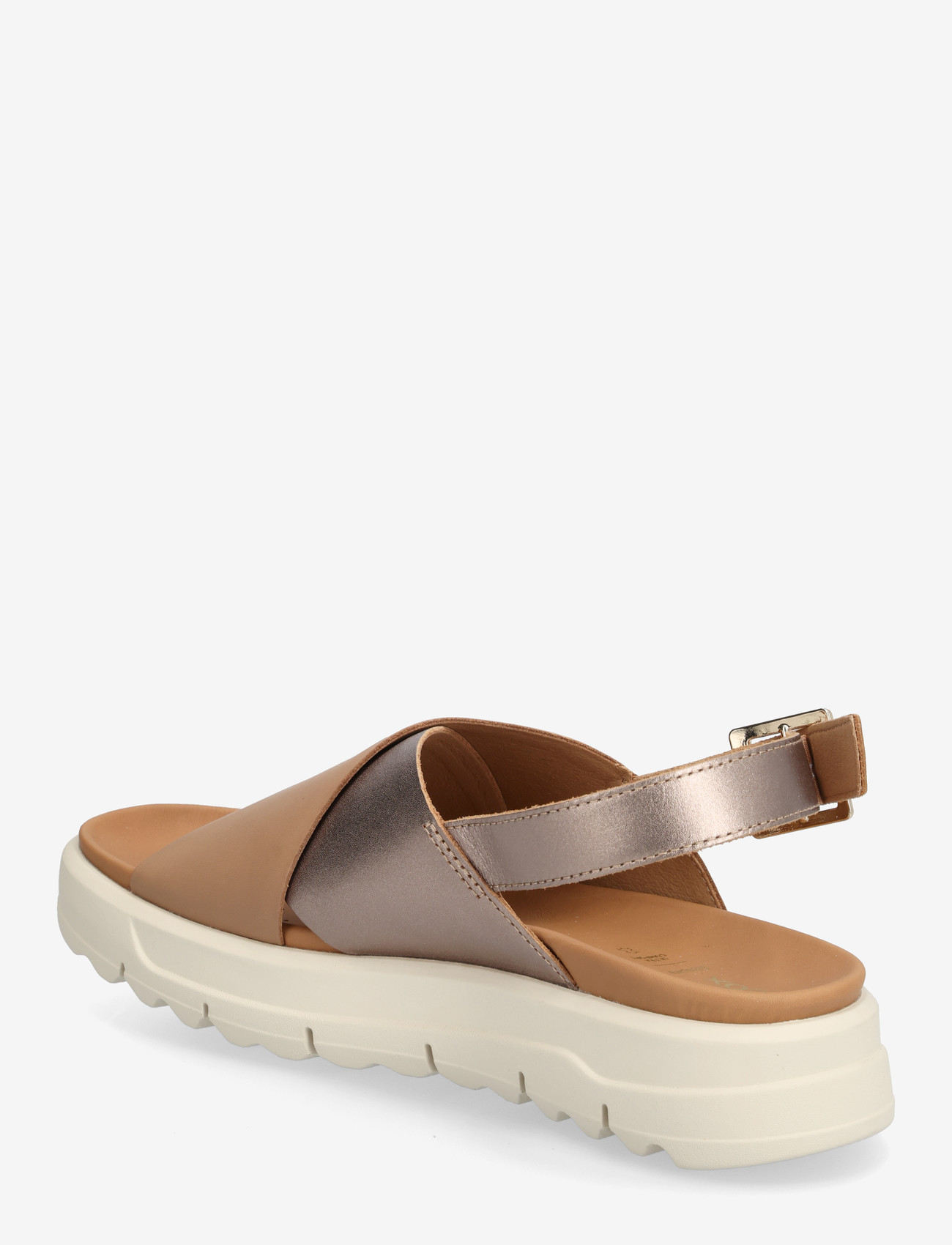GEOX - D XAND 2.1S E - platformsandaler - beige/dk beige - 2