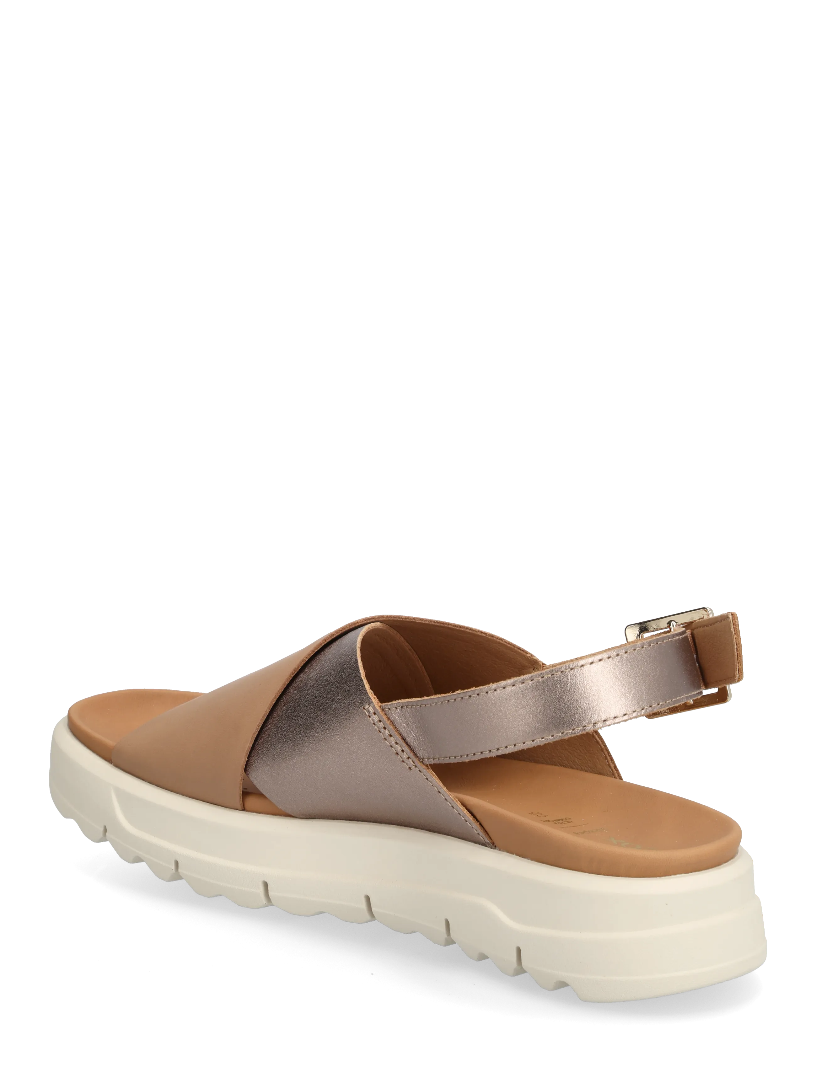 GEOX - D XAND 2.1S E - plateau-sandalen - beige/dk beige - 2