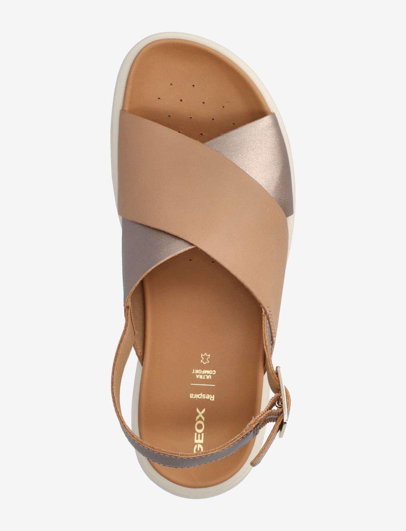 GEOX - D XAND 2.1S E - platformsandaler - beige/dk beige - 3