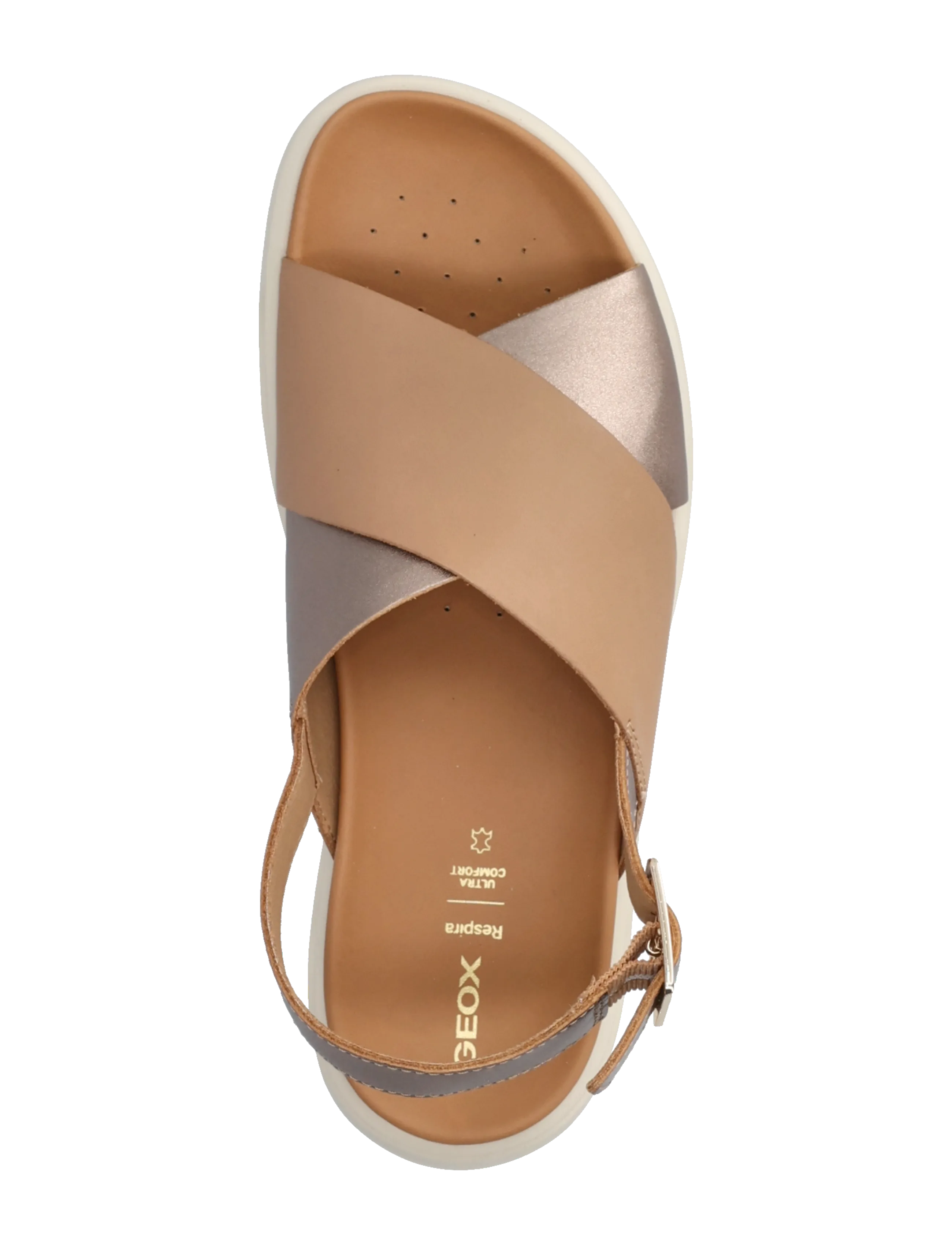 GEOX - D XAND 2.1S E - plateau-sandalen - beige/dk beige - 3
