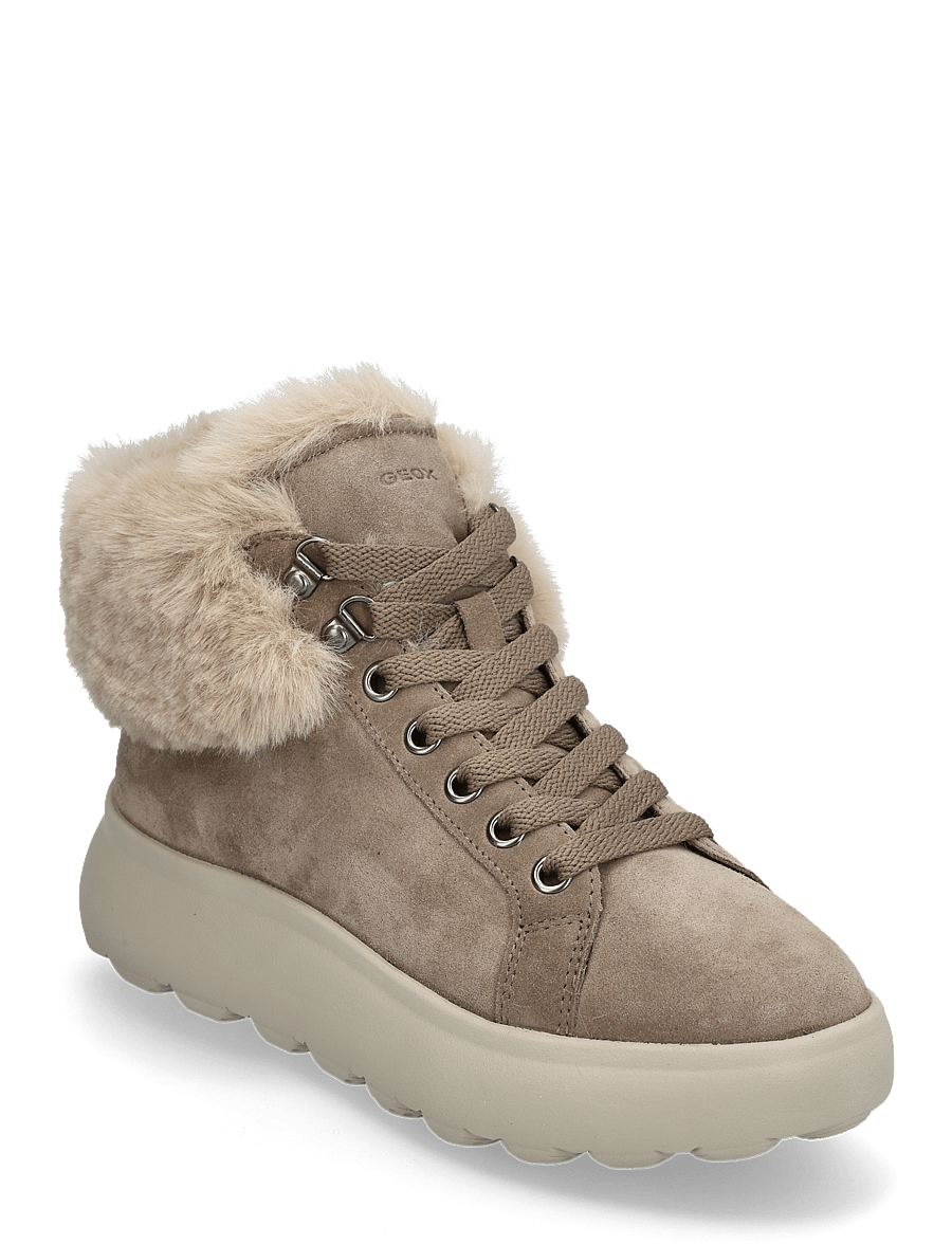 GEOX - D SPHERICA EC4.1 A - hoge sneakers - taupe - 0