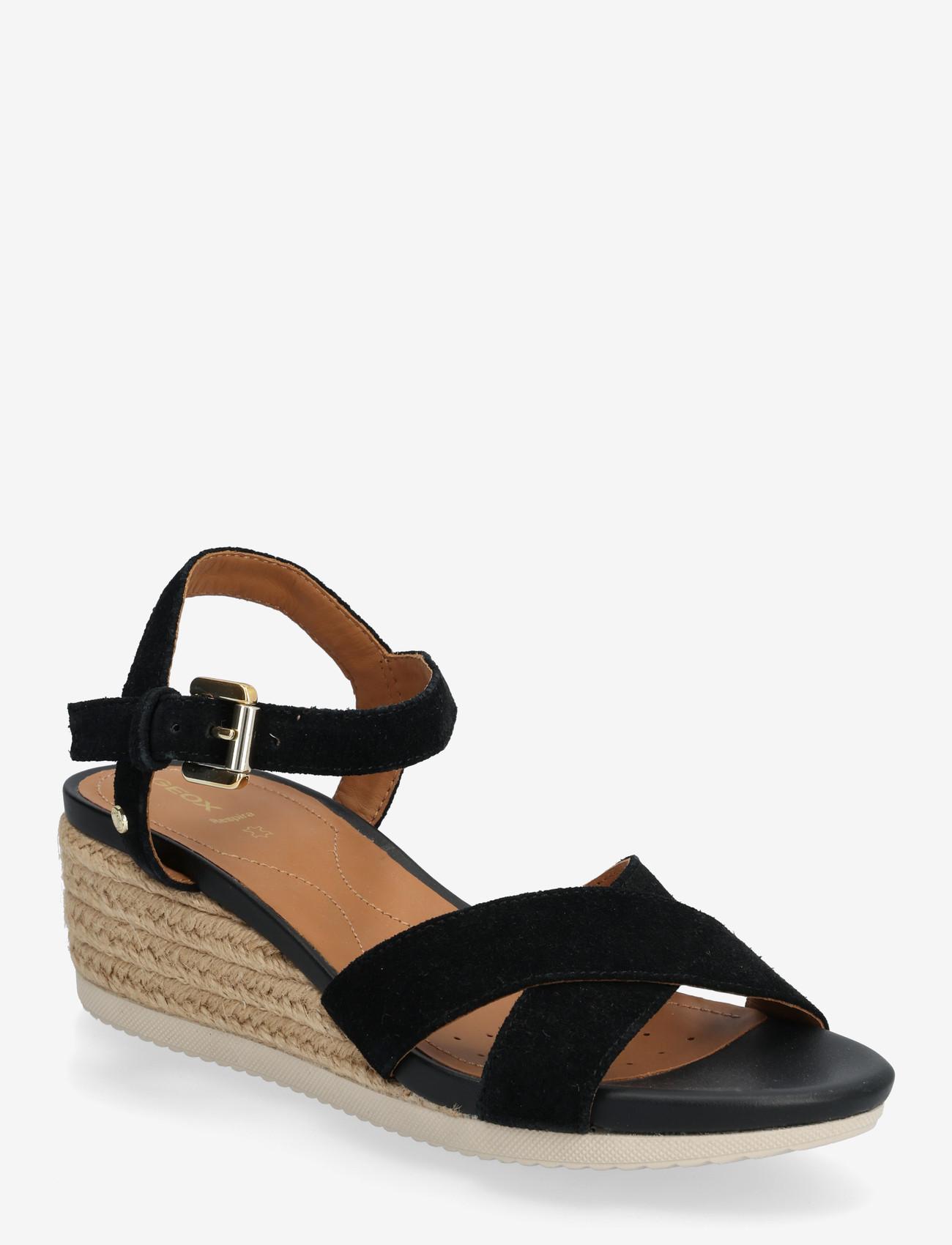 GEOX - D ISCHIA CORDA B - espadrillos med klack - black - 0