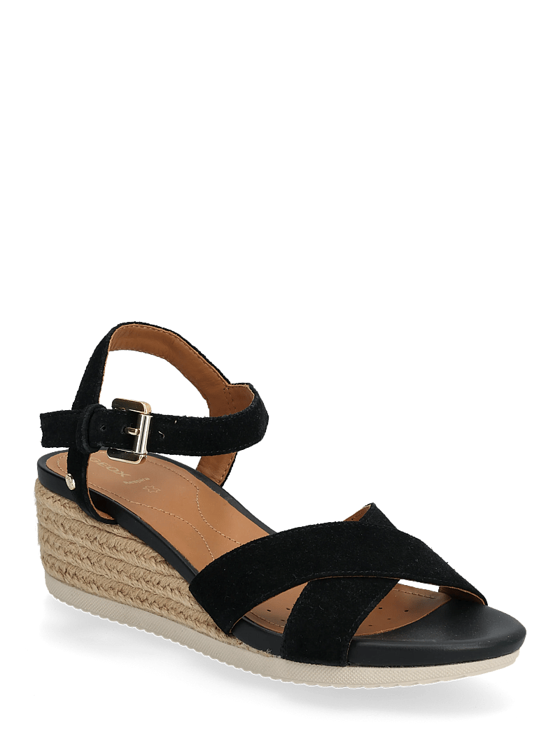 GEOX - D ISCHIA CORDA B - espadrilles mit absatz - black - 0