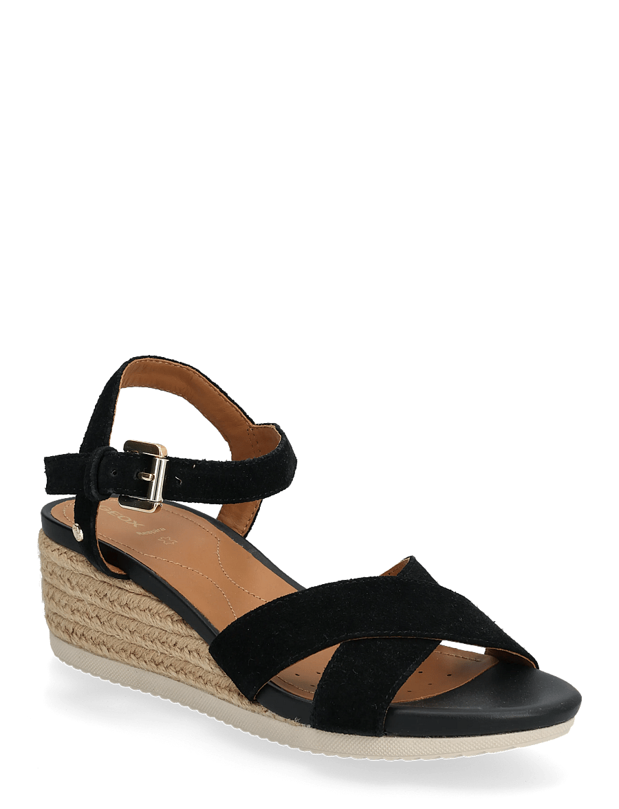 GEOX - D ISCHIA CORDA B - espadrilles mit absatz - black - 0