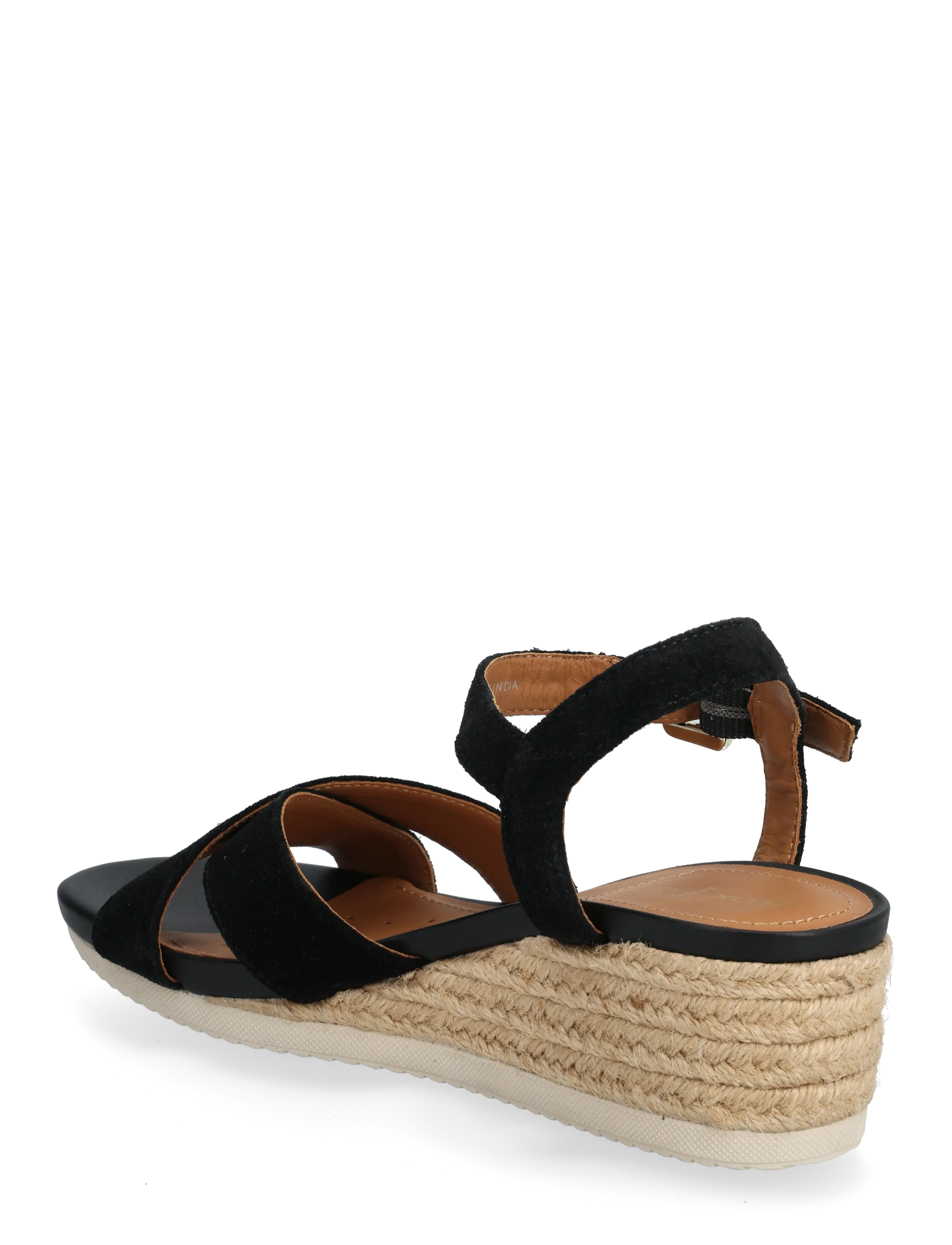 GEOX - D ISCHIA CORDA B - heeled espadrilles - black - 1