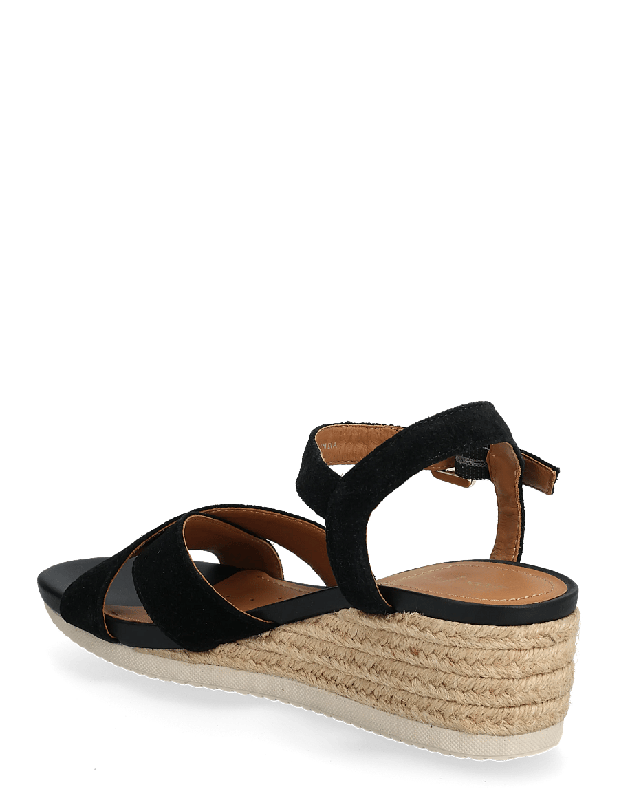 GEOX - D ISCHIA CORDA B - espadrilles mit absatz - black - 1