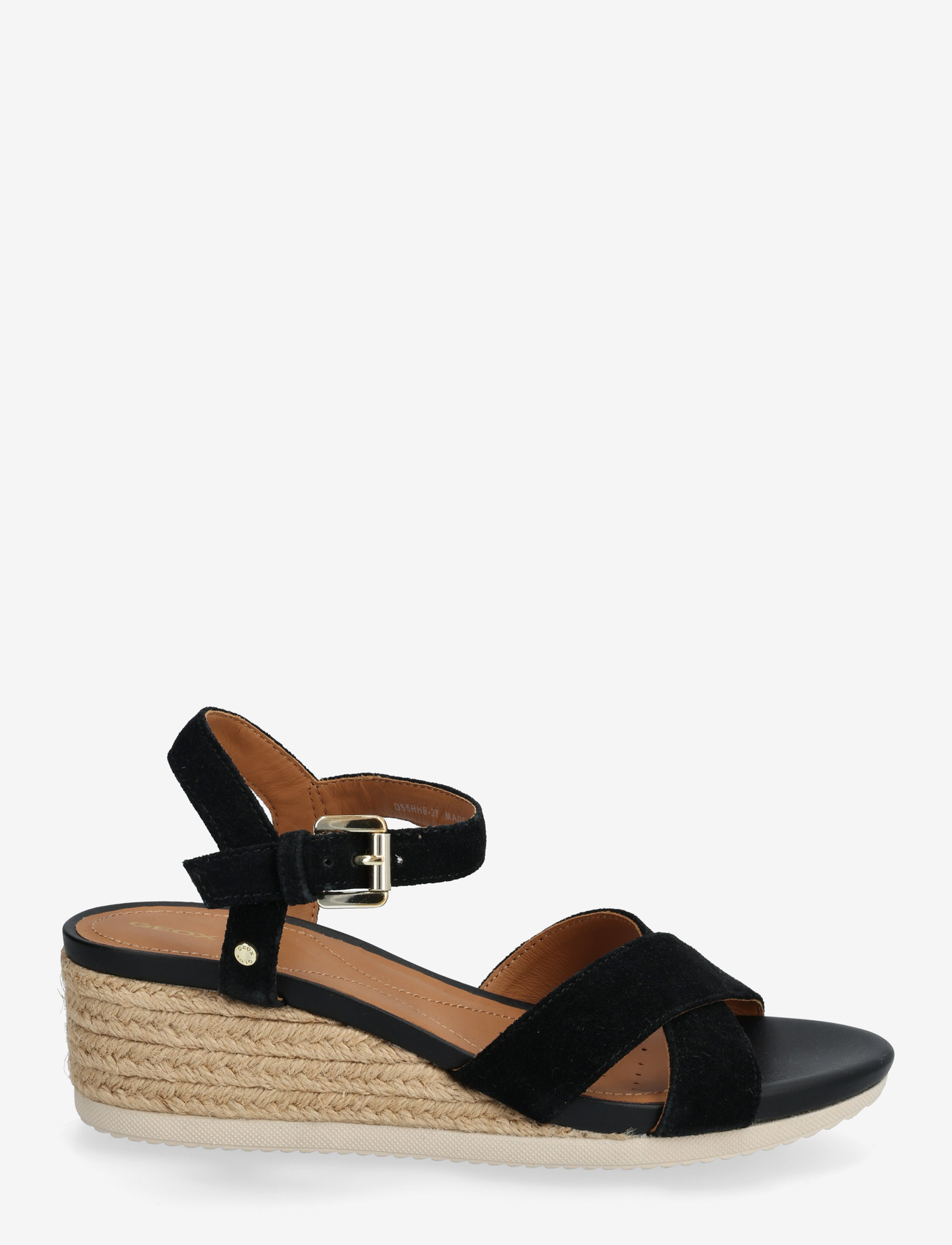 GEOX - D ISCHIA CORDA B - espadrillos med klack - black - 2