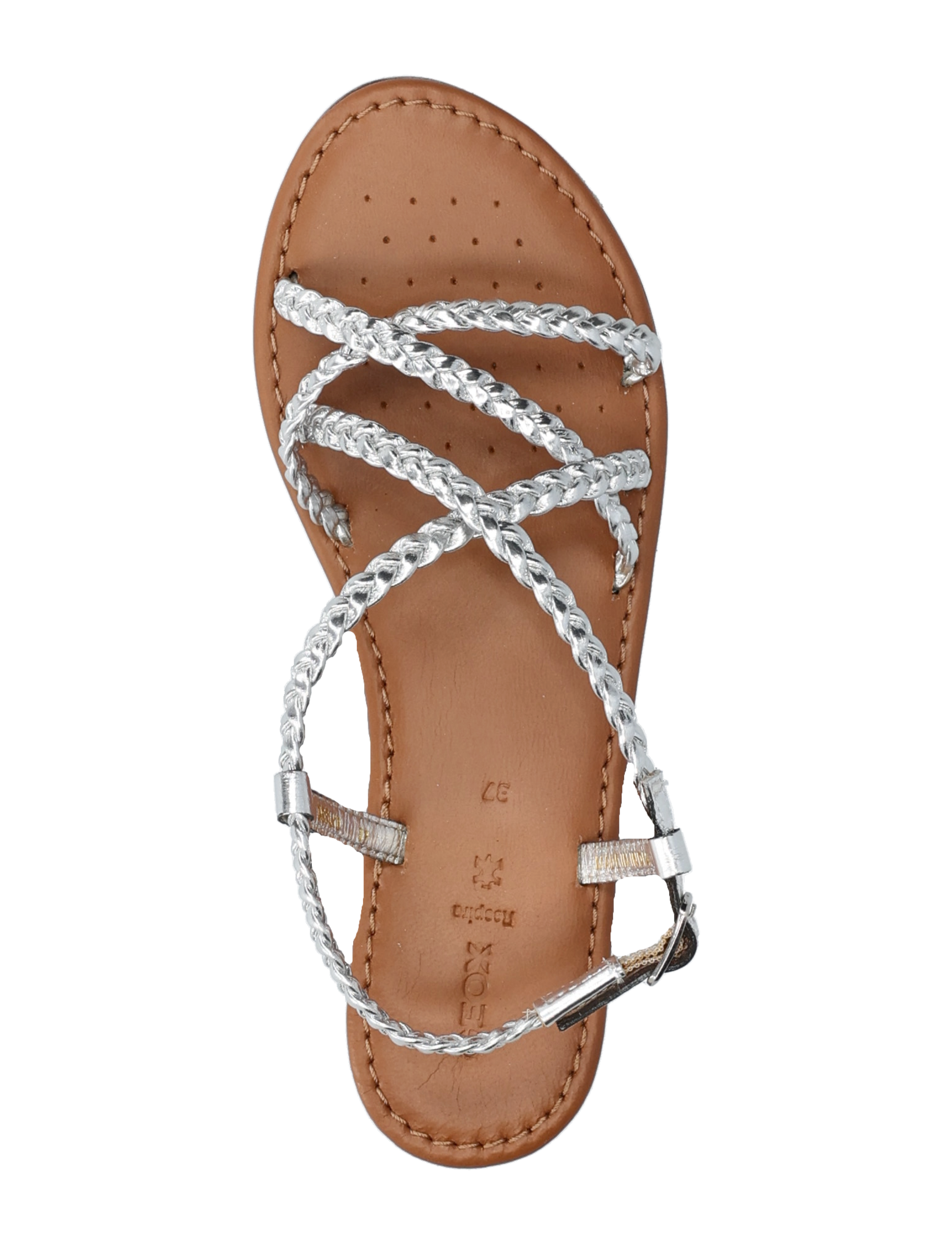 GEOX - D SOZY S D - flade sandaler - silver - 3