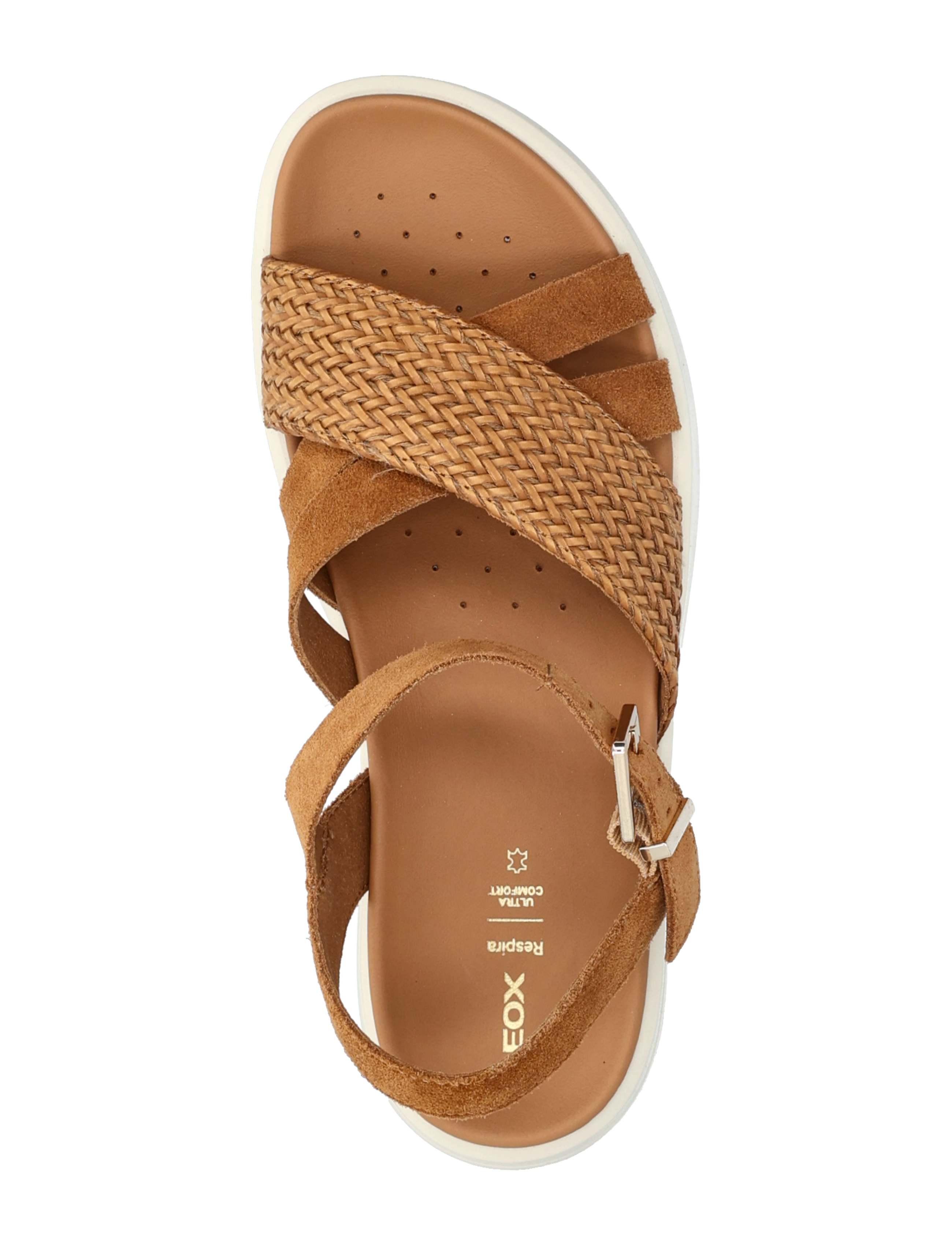 GEOX - D XAND 2S B - platåsandaler - cognac - 3