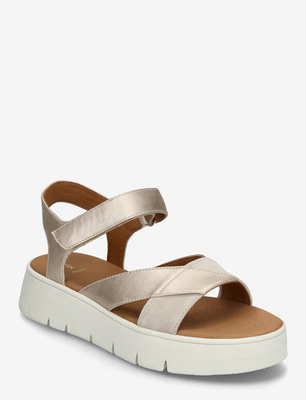 GEOX - D DANDRA 40 B - basutės ant platformos - gold/brown - 0