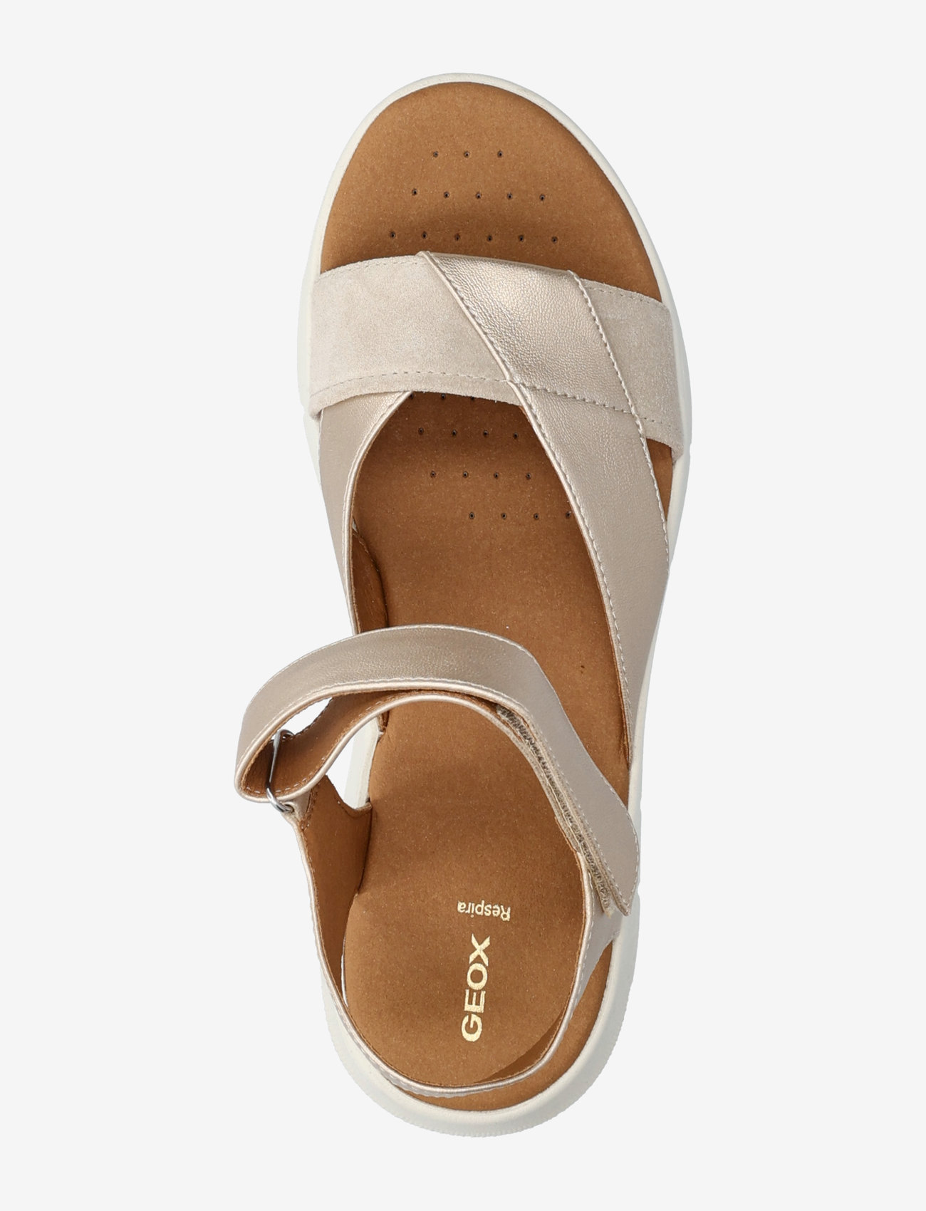 GEOX - D DANDRA 40 B - basutės ant platformos - gold/brown - 3