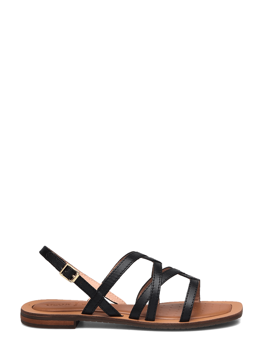 GEOX - D SOZY QC A - flade sandaler - blk oxford - 1