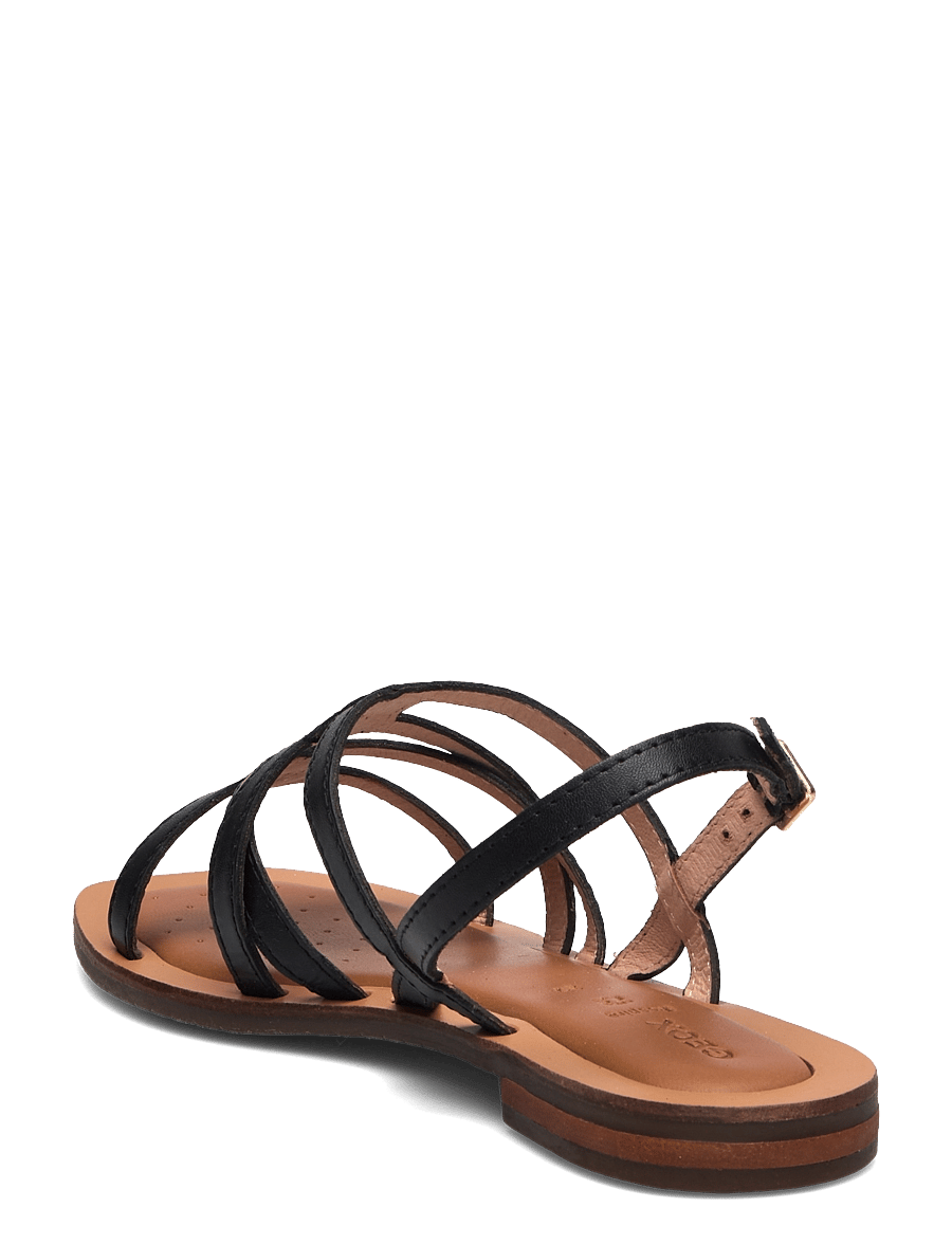 GEOX - D SOZY QC A - flade sandaler - blk oxford - 2