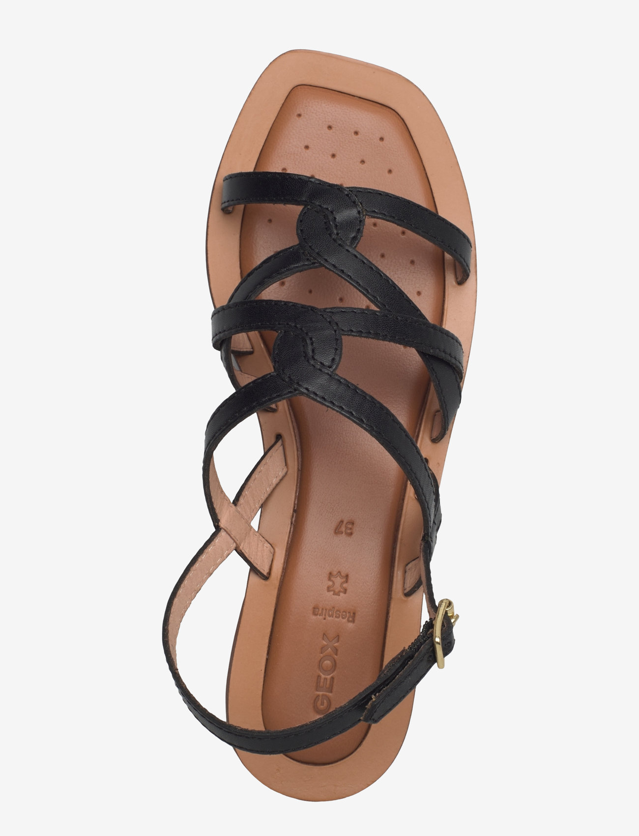 GEOX - D SOZY QC A - flache sandalen - blk oxford - 3