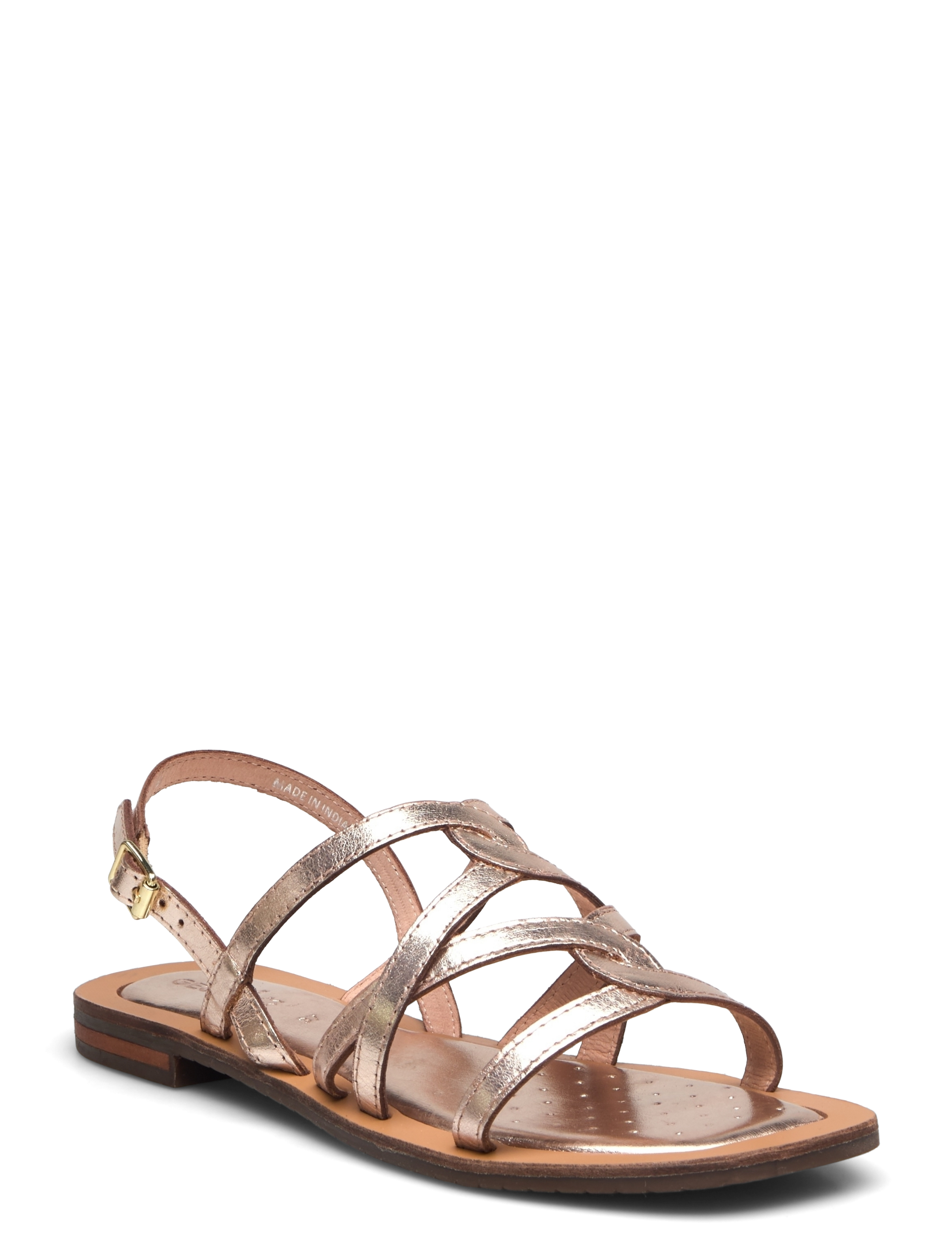 GEOX D Sozy Qc A, 39, Sandals, Gold - Flat Frauen