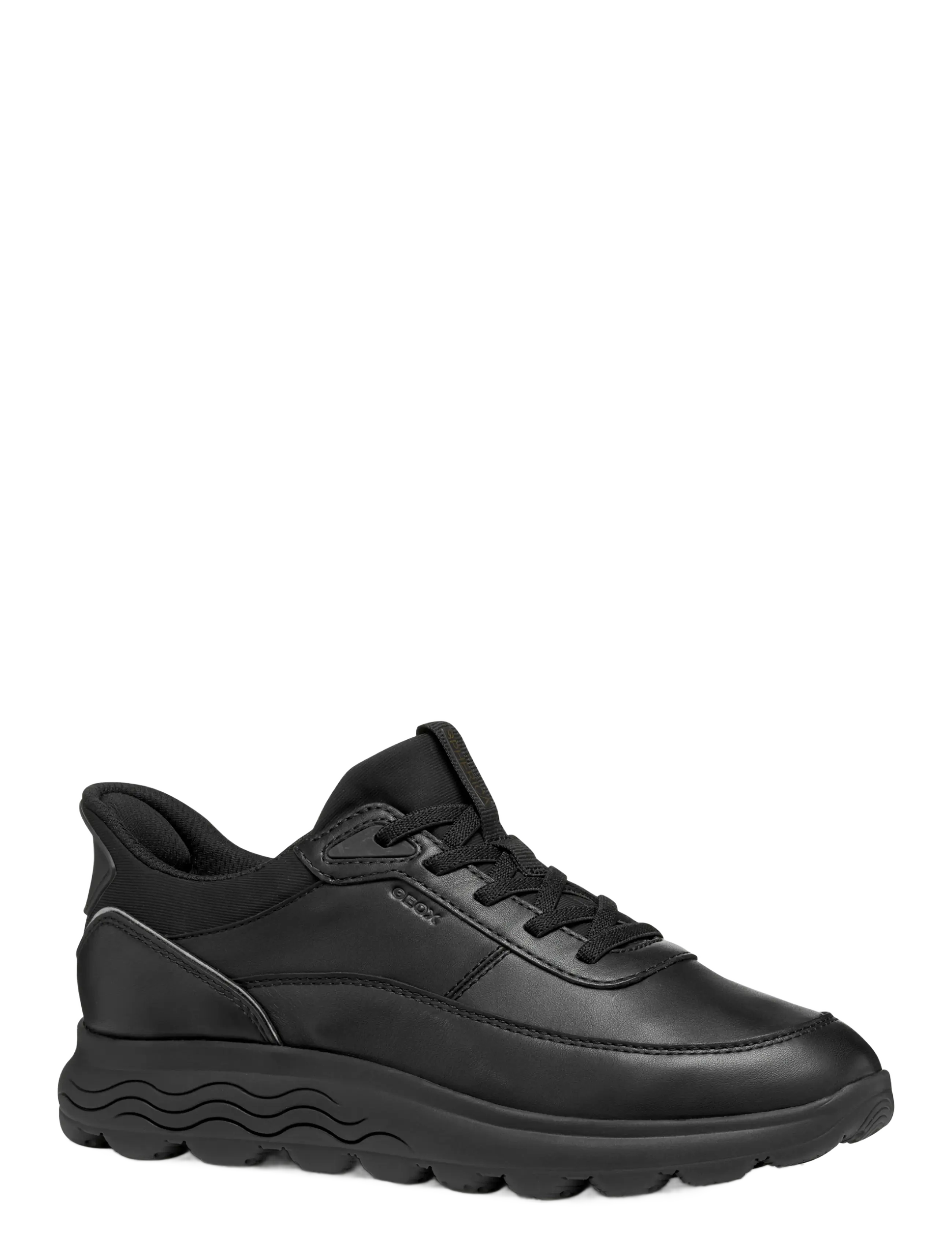 GEOX D SPHERICA PLUS B - Lave sneakers - BLACK / black