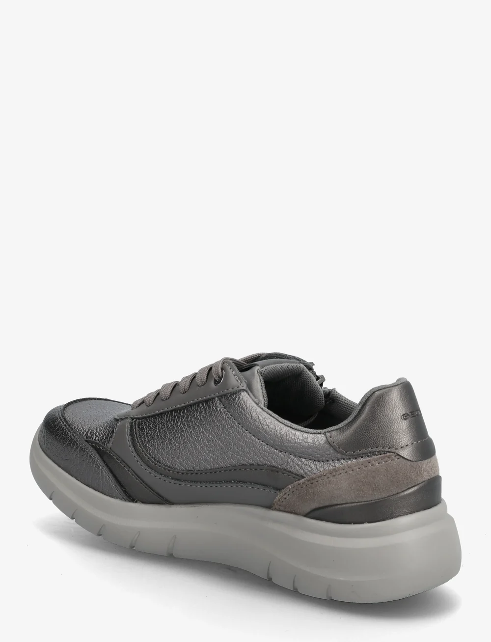GEOX - D PLUMMERY E - låga sneakers - blk charc2 - 2