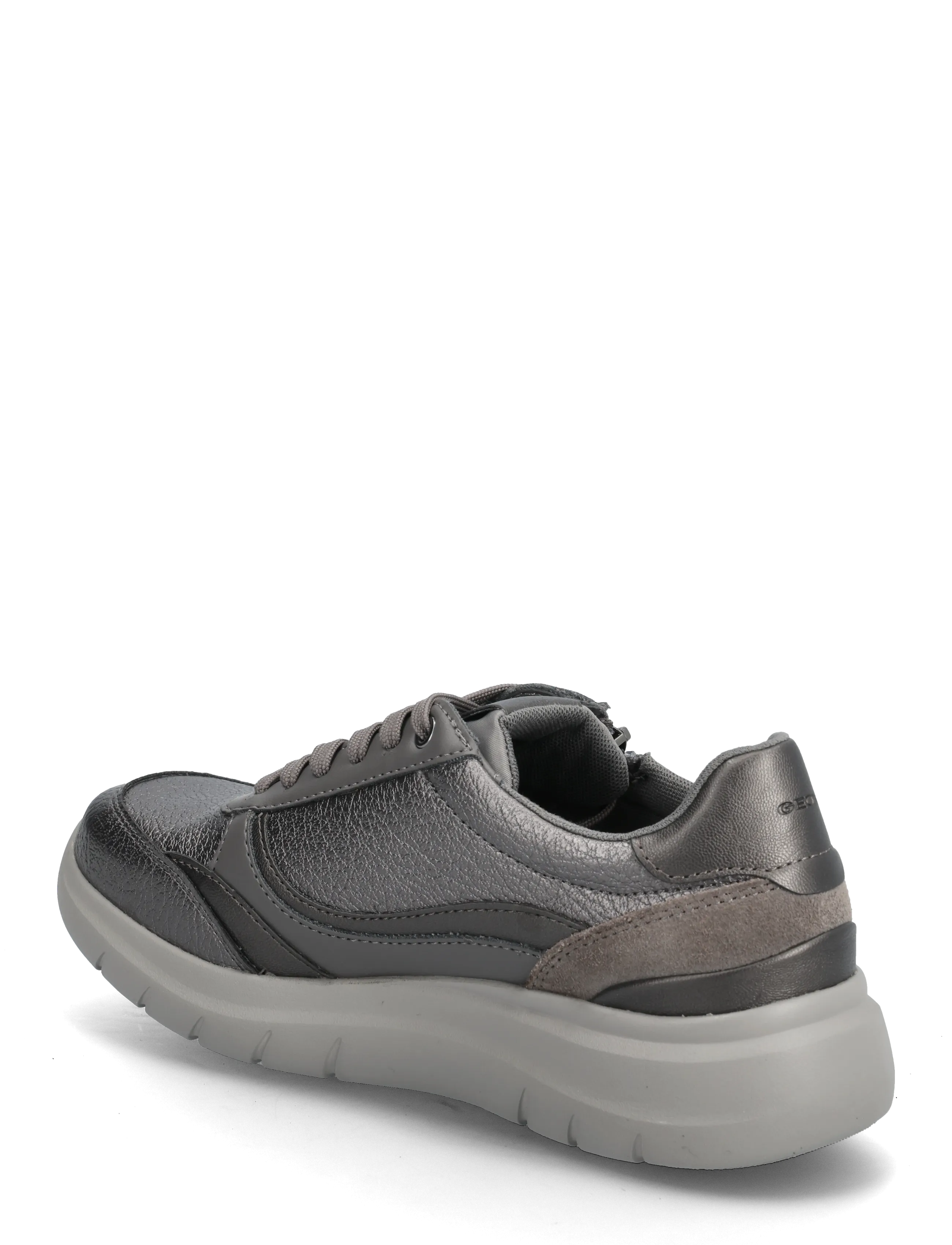 GEOX - D PLUMMERY E - låga sneakers - blk charc2 - 2