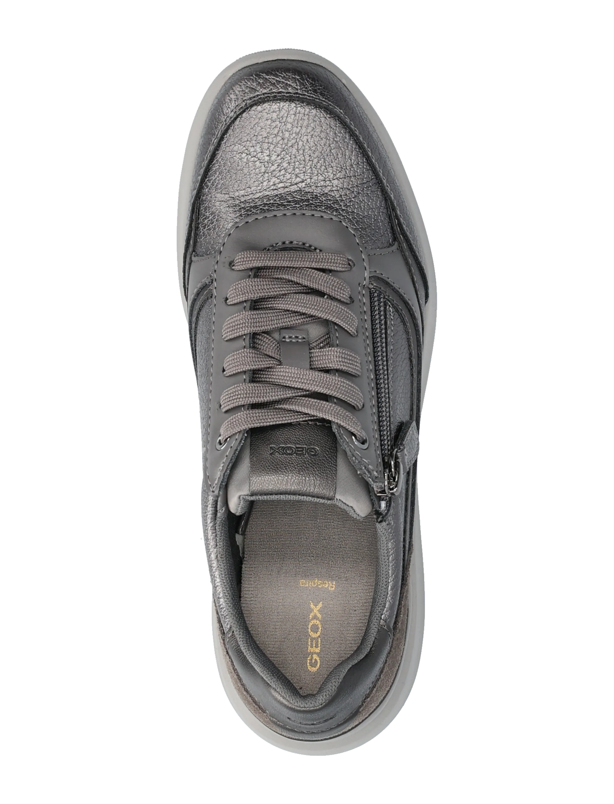 GEOX - D PLUMMERY E - låga sneakers - blk charc2 - 3