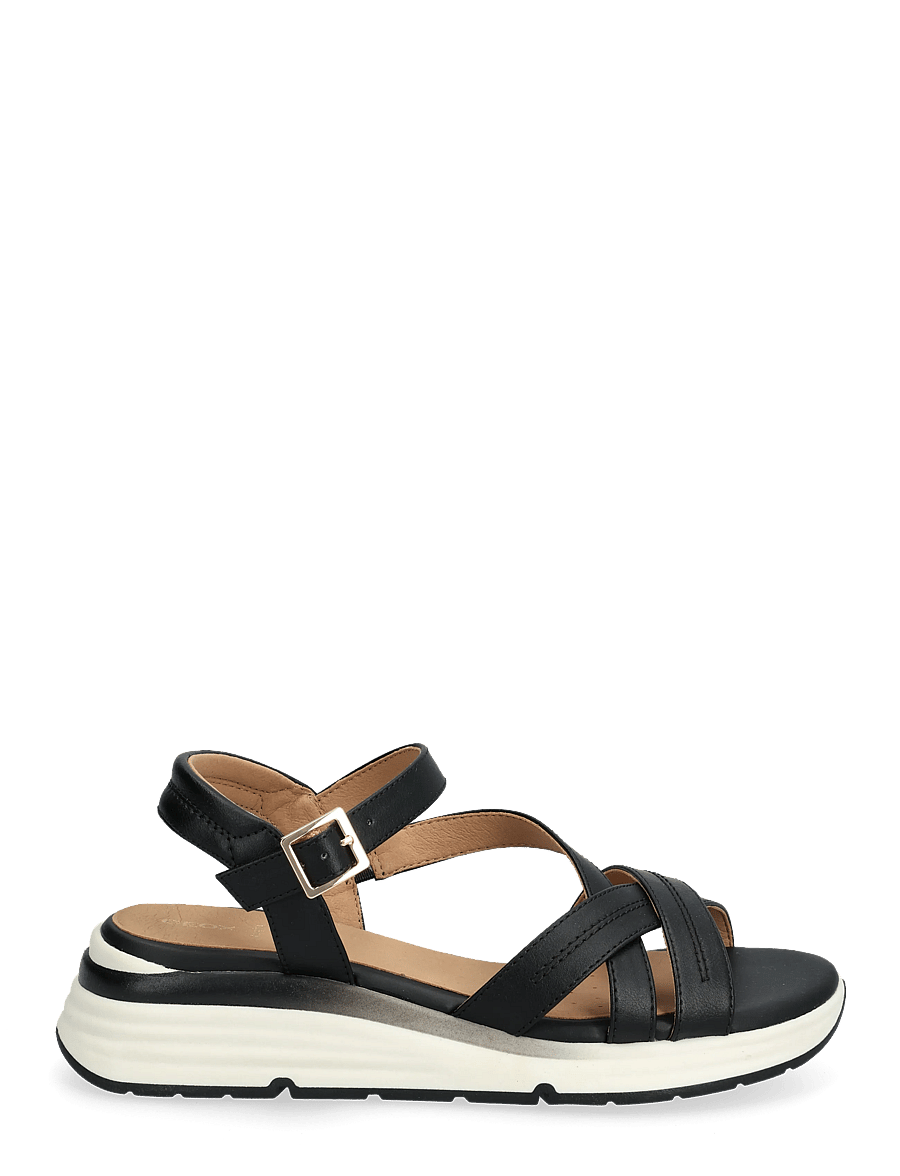 GEOX - D ELOWYNNE A - platvorm sandaalid - black - 2