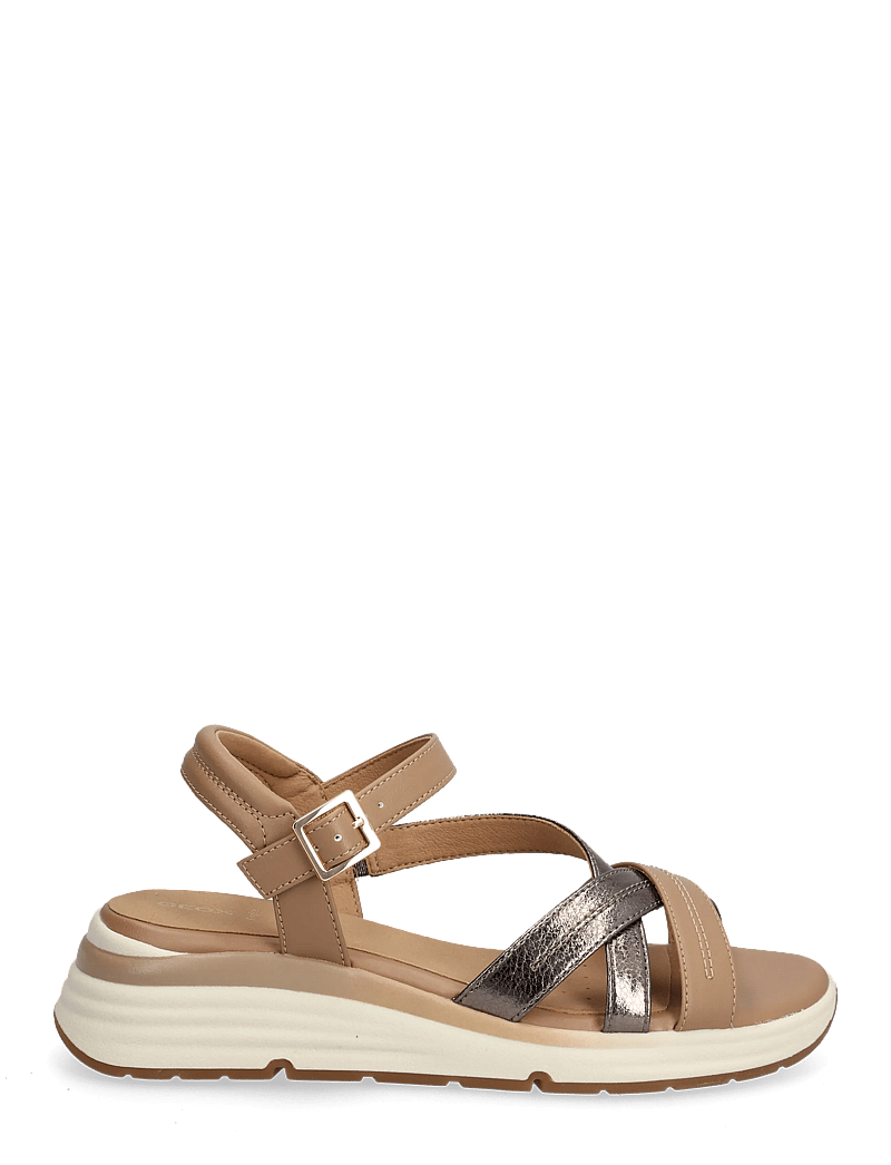 GEOX - D ELOWYNNE A - plateau-sandalen - dark beige/beige - 1