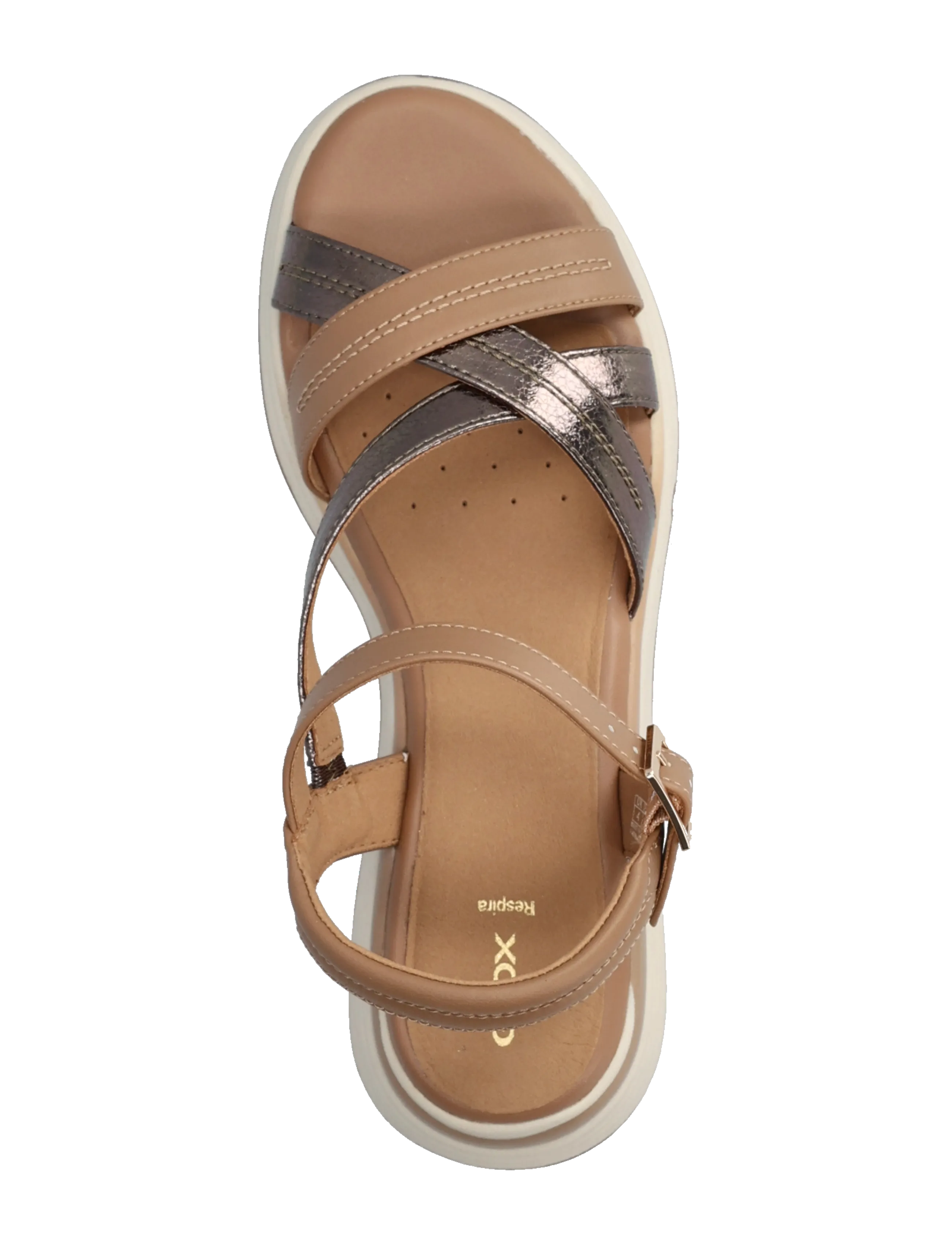 GEOX - D ELOWYNNE A - plateau-sandalen - dark  beige/beige - 3