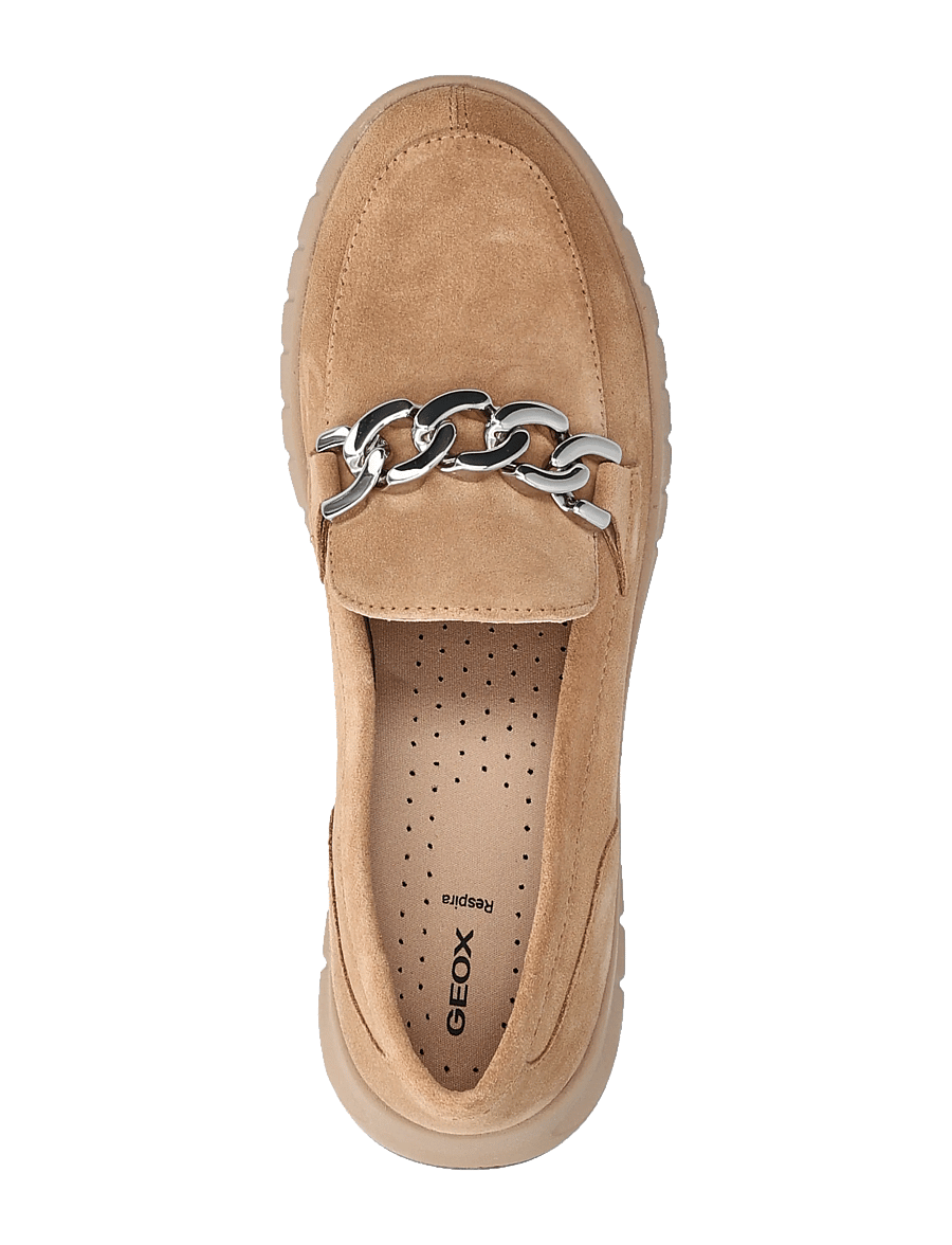 GEOX - D FLEXTRIDE A - jalgatorgatavad tossud - beige - 3