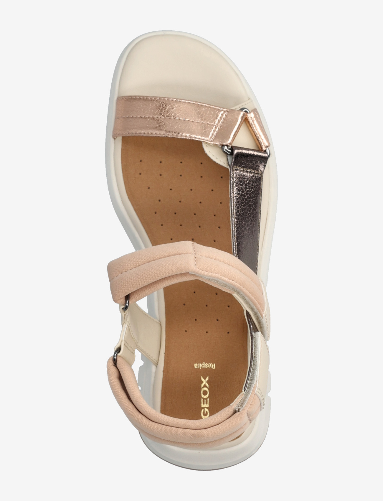 GEOX - D FLEXTRIDE S D - kontsata sandaalid - papyrus/dk beige - 3