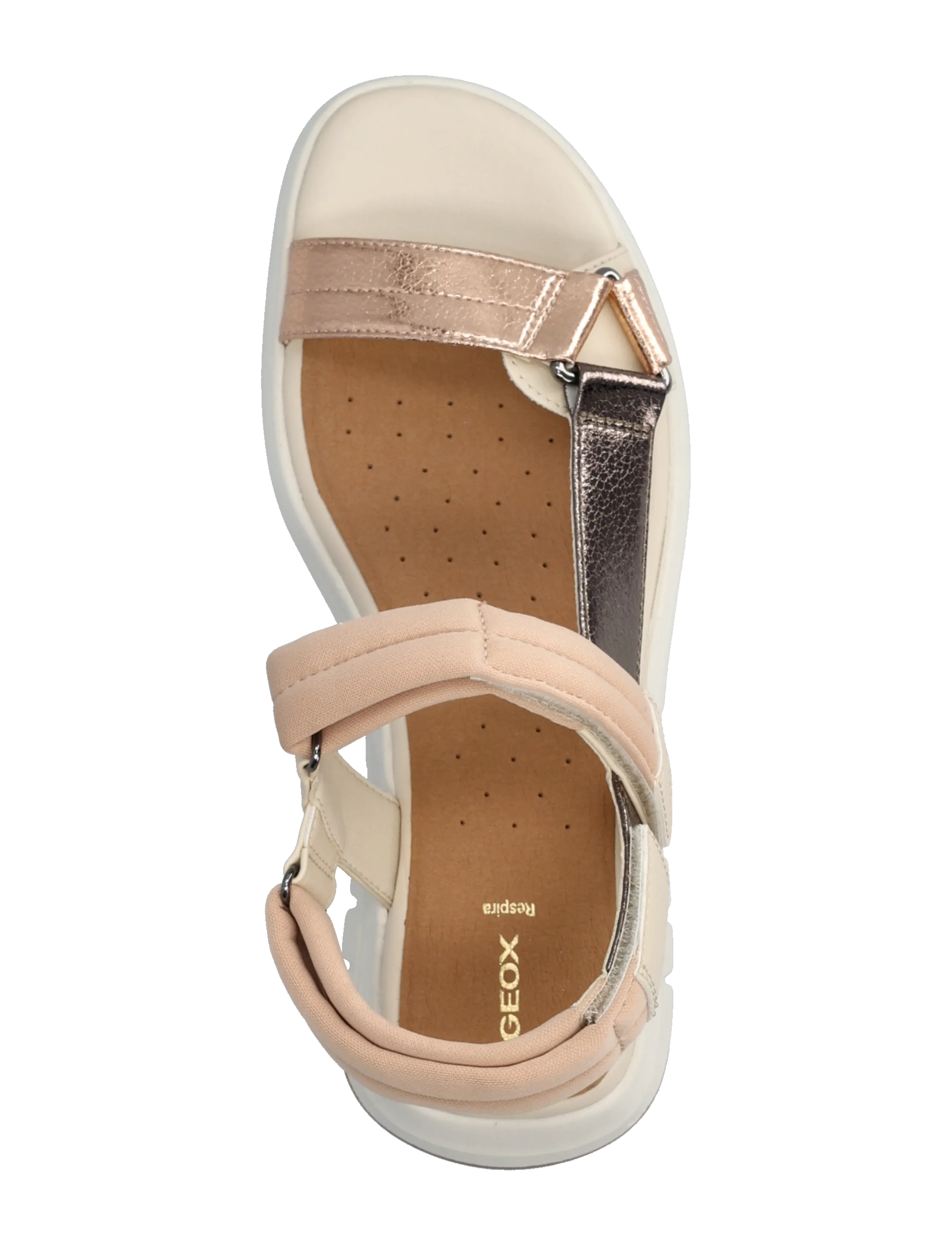 GEOX - D FLEXTRIDE S D - flade sandaler - papyrus/dk beige - 3