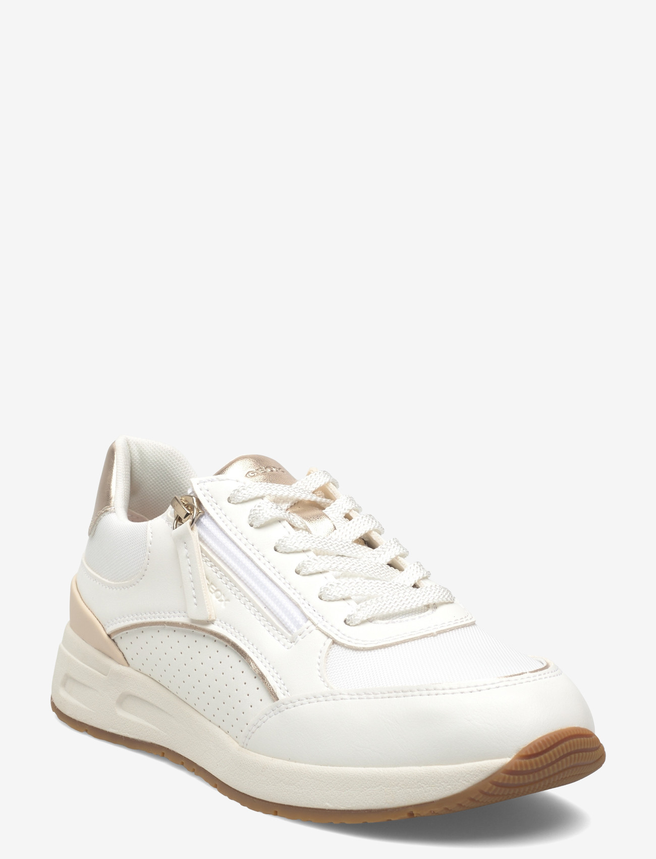 GEOX - D BULMYA B - lave sneakers - white/lt gold - 0