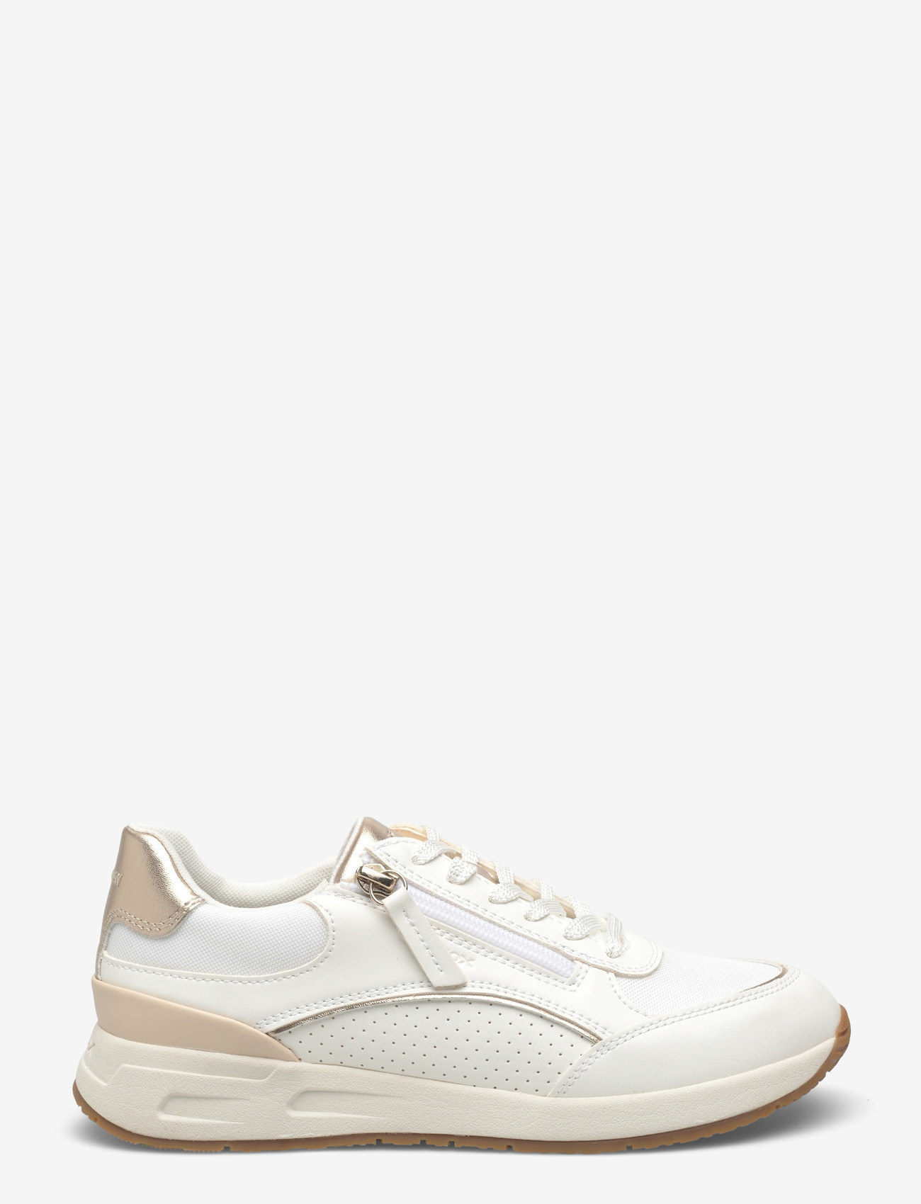GEOX - D BULMYA B - lave sneakers - white/lt gold - 1