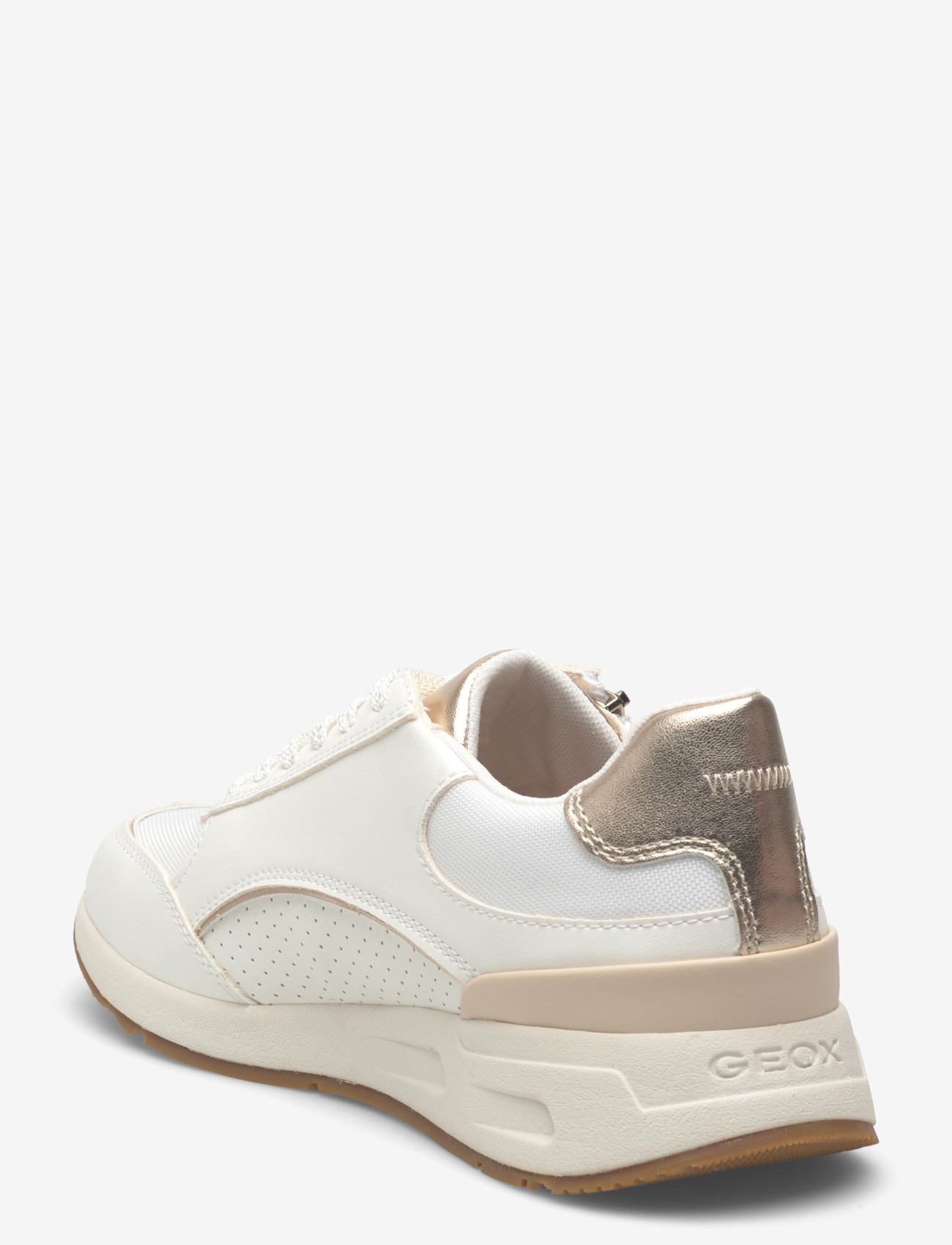 GEOX - D BULMYA B - lave sneakers - white/lt gold - 2