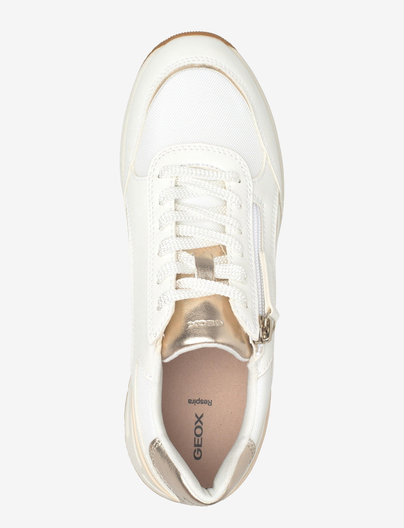 GEOX - D BULMYA B - lave sneakers - white/lt gold - 3