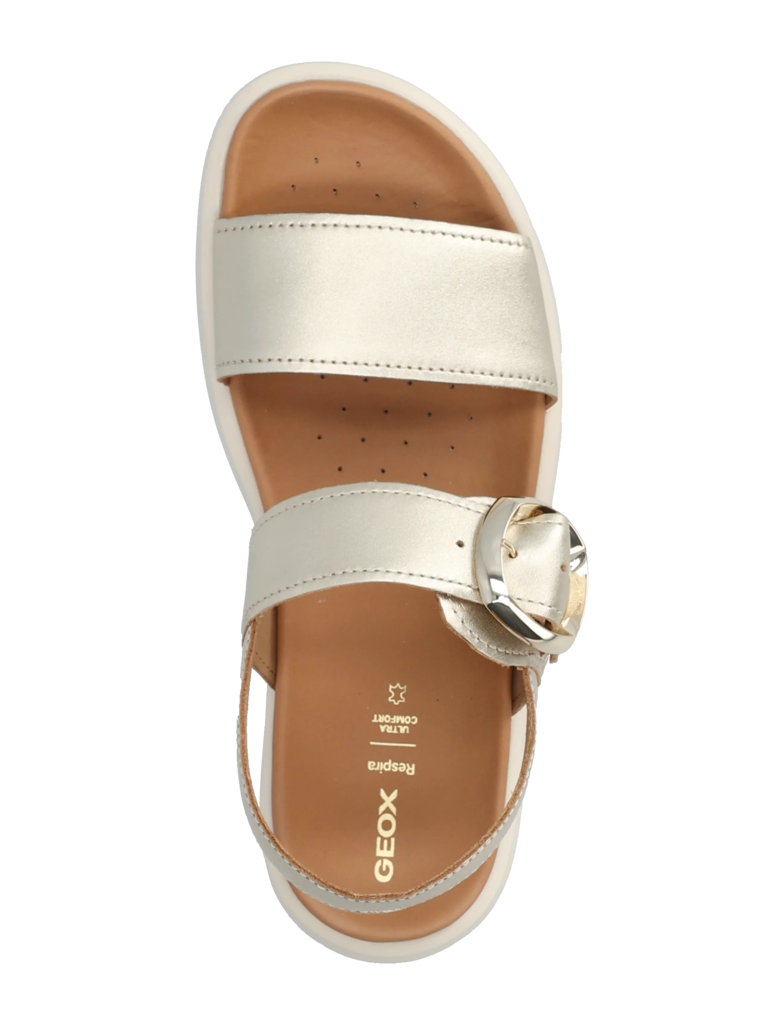 GEOX - D XAND 2S A - platformsandaler - gold - 3
