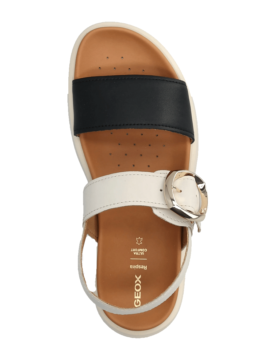 GEOX - D XAND 2S A - matalat sandaalit - sand/black - 3