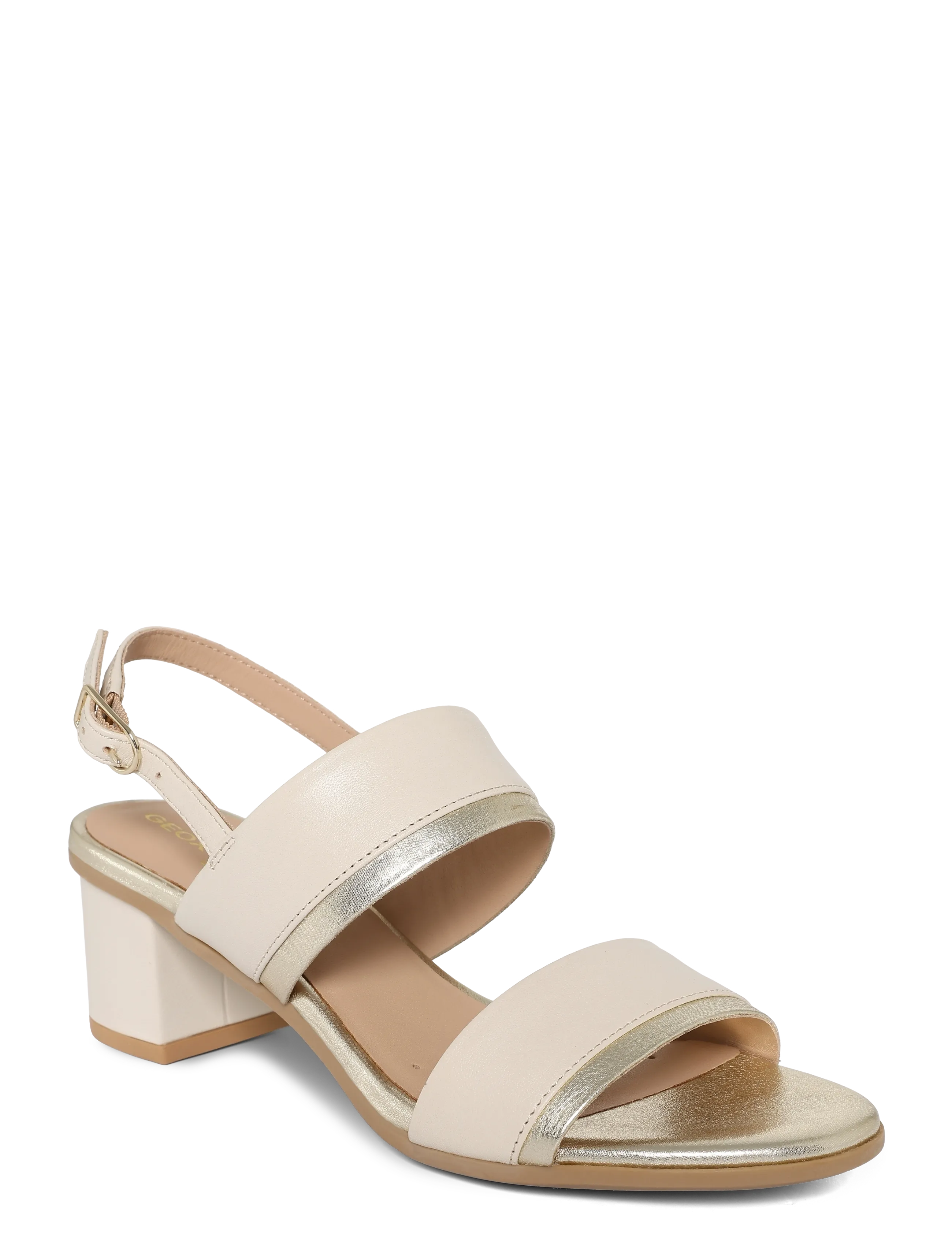 GEOX D AURELY 50 B - Sandaler med hæl - BEIGE/GOLD / beige