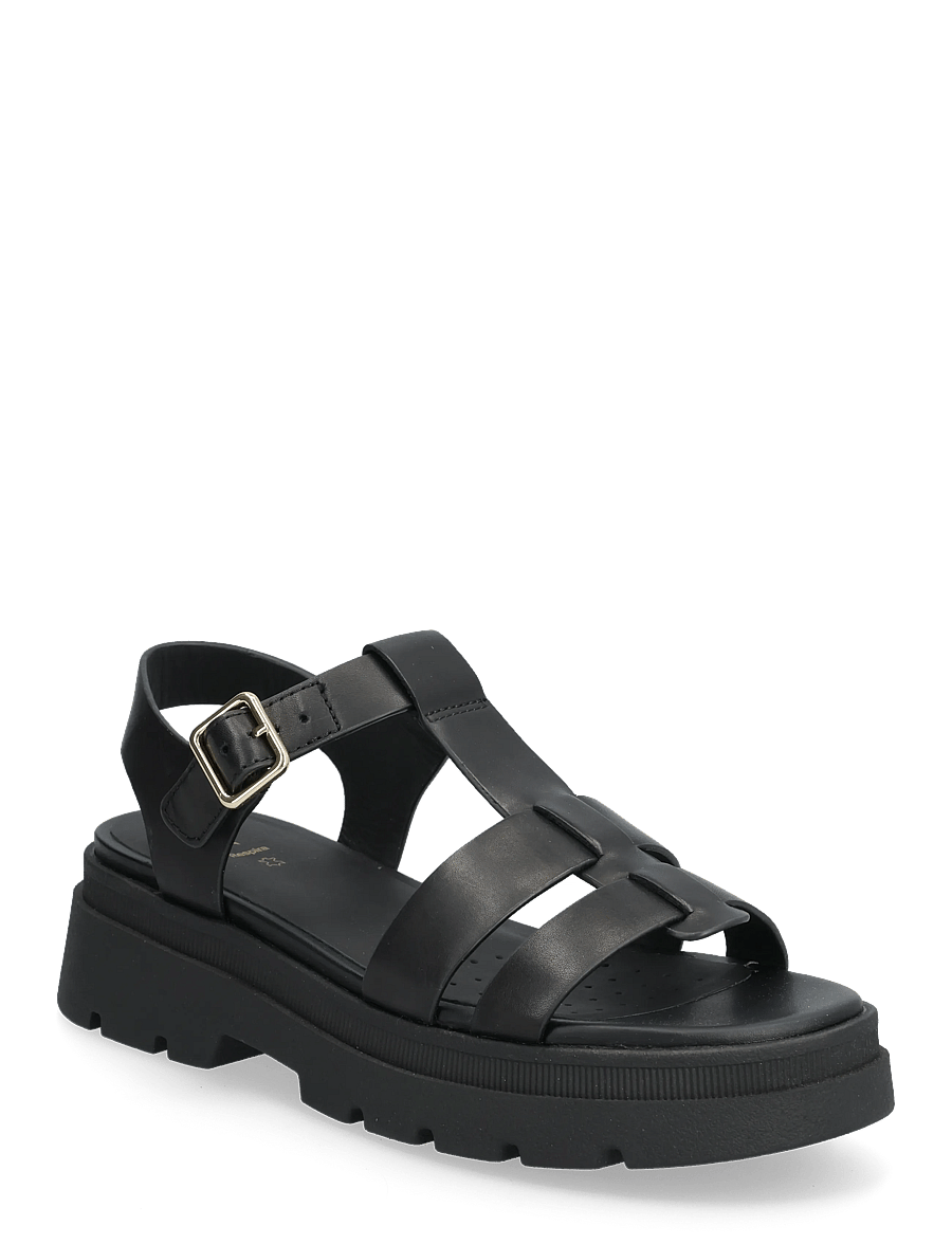 GEOX - D ADACTER S B A - platformsandaler - black - 0